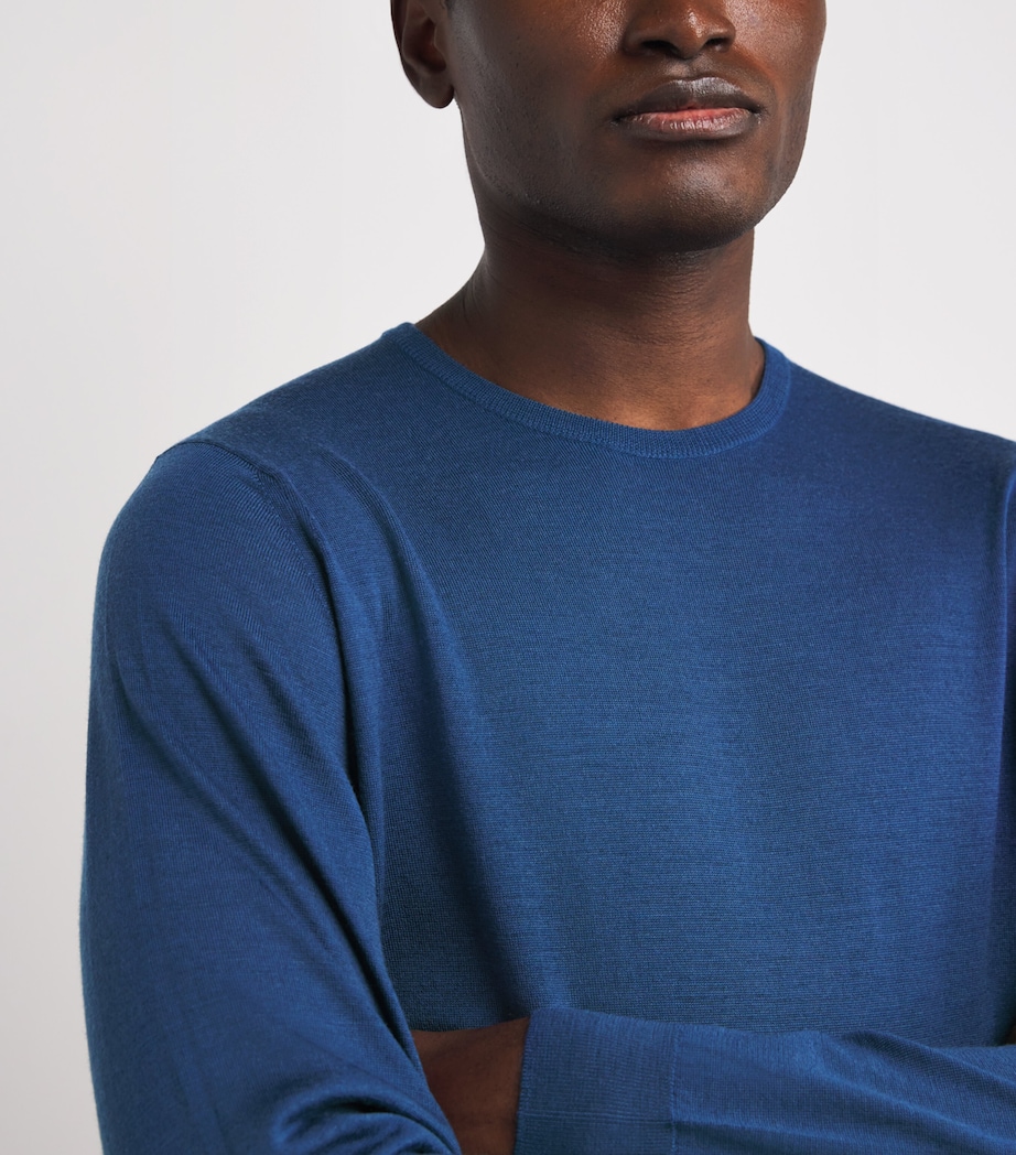 Merino Wool Sweater CHARLES BLUE Image 6