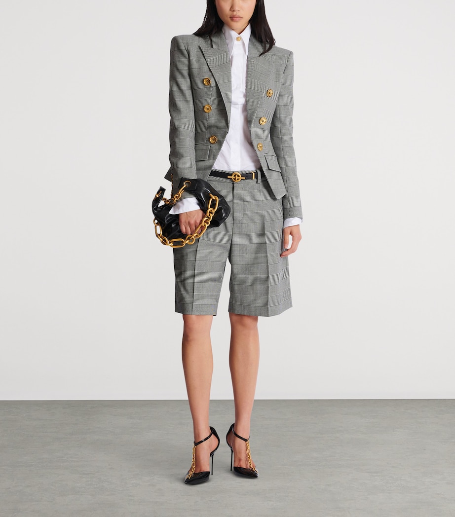 Wool-Blend Tailored Jacket EAB NOIR/BLANC Image 3