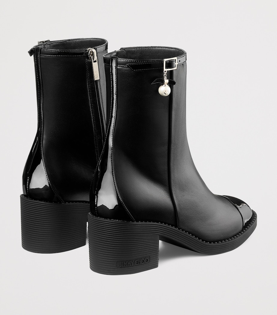 Andry 60 Leather Ankle Boots BLACK/BLACK Image 3