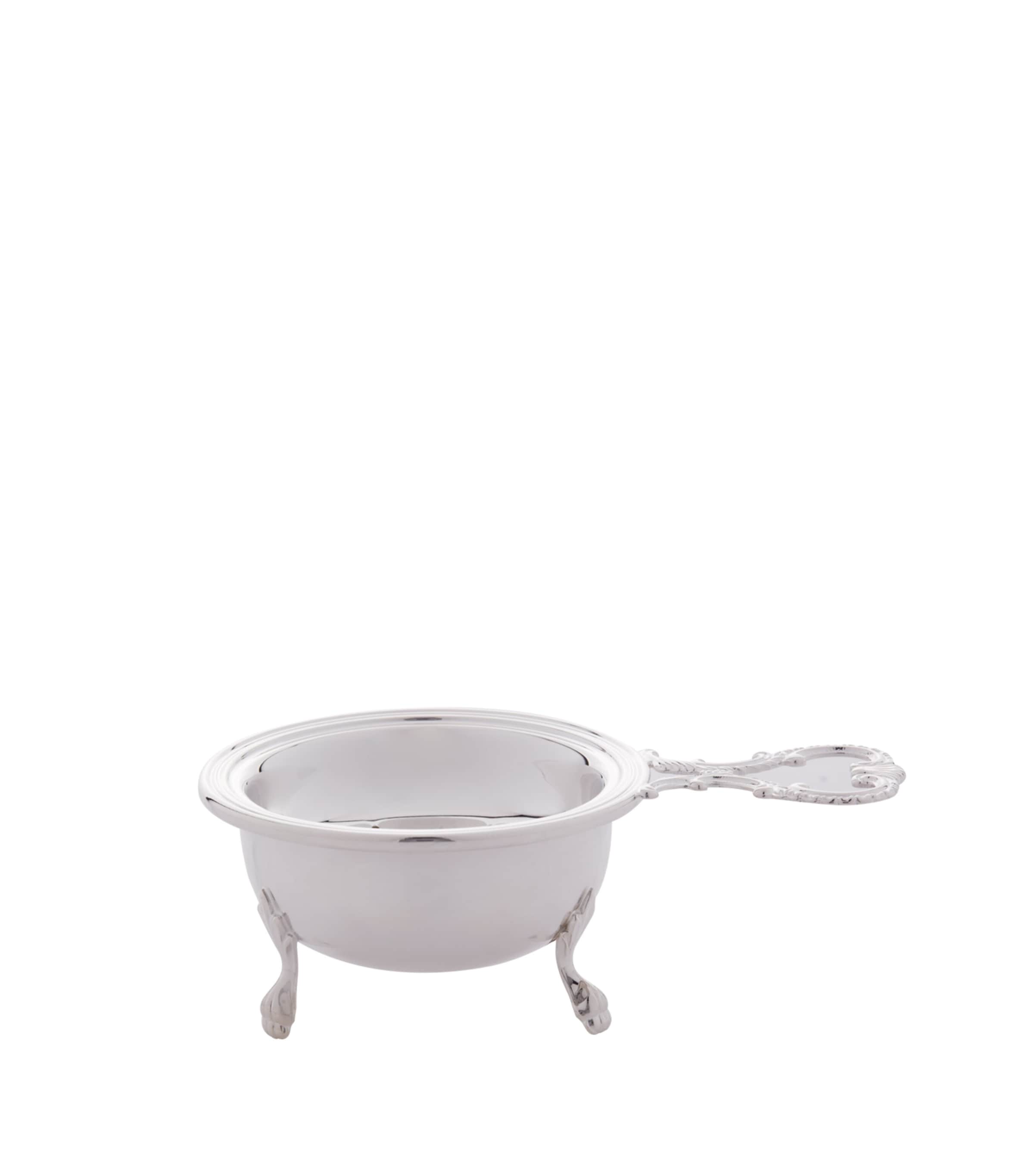 Georgian Silver Plated Tea Strainer With Drip Bowl SILVER Image 3