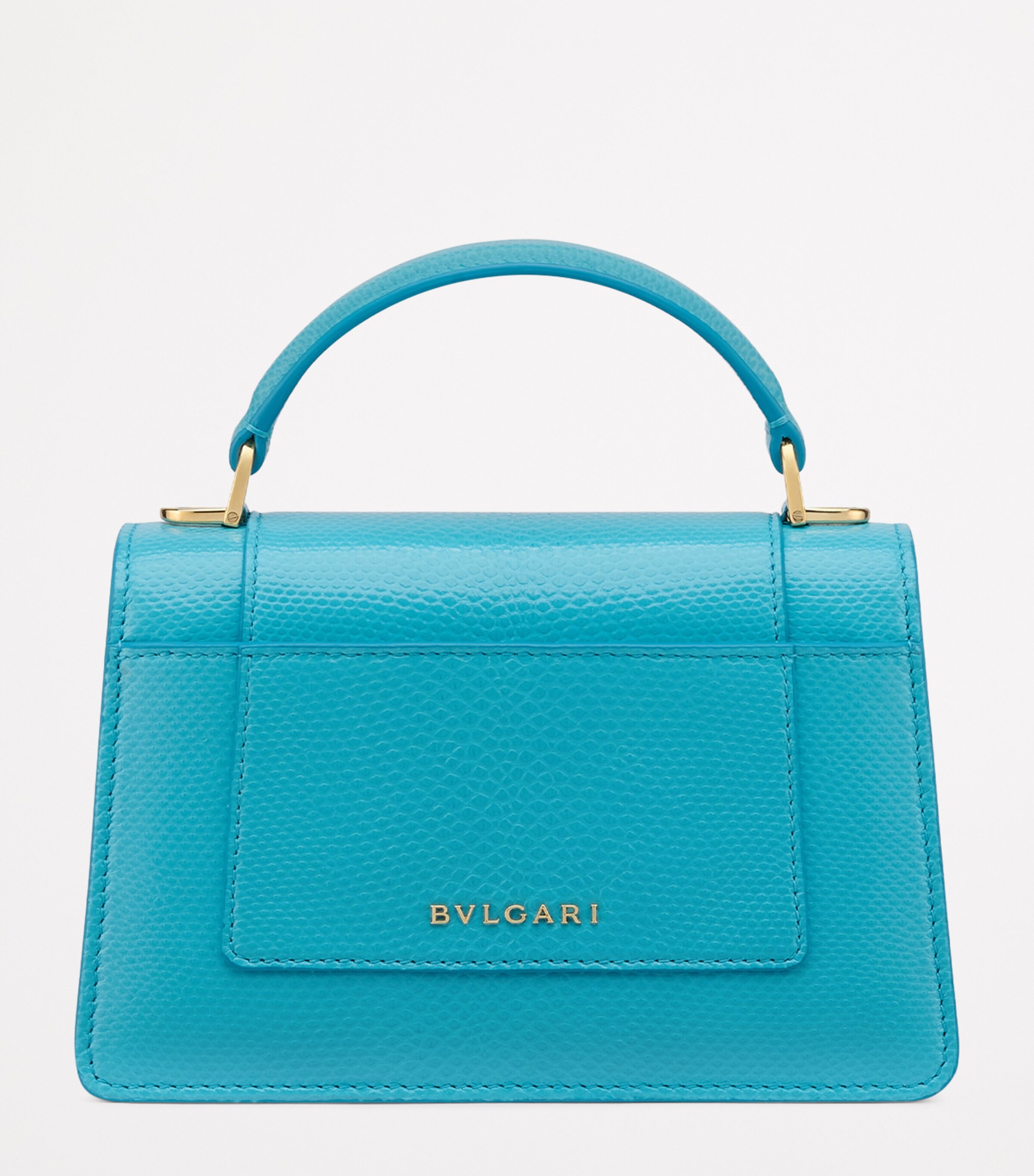 Bvlgari Mini Serpenti Forever Top-Handle Bag Turquoise Image 2