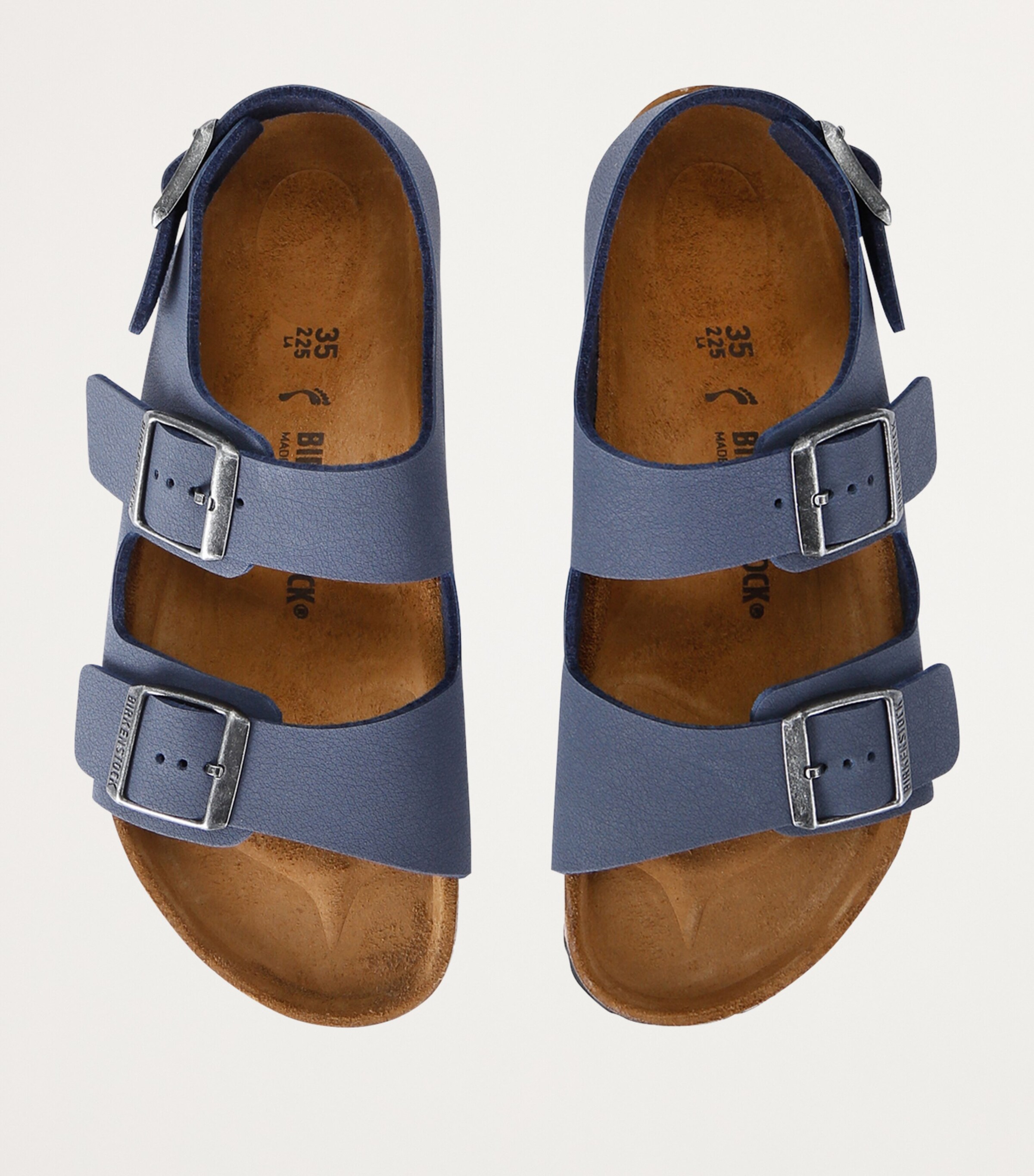 Birkenstock Birko-Flor Buckled Arizona Sandals Navy Image 4