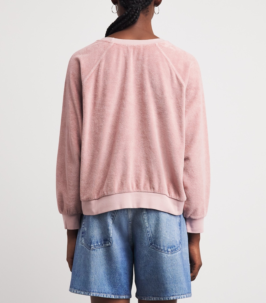 Suzie Kondi Womens Cotton-Blend Samos Sweatshirt Blush Image 5