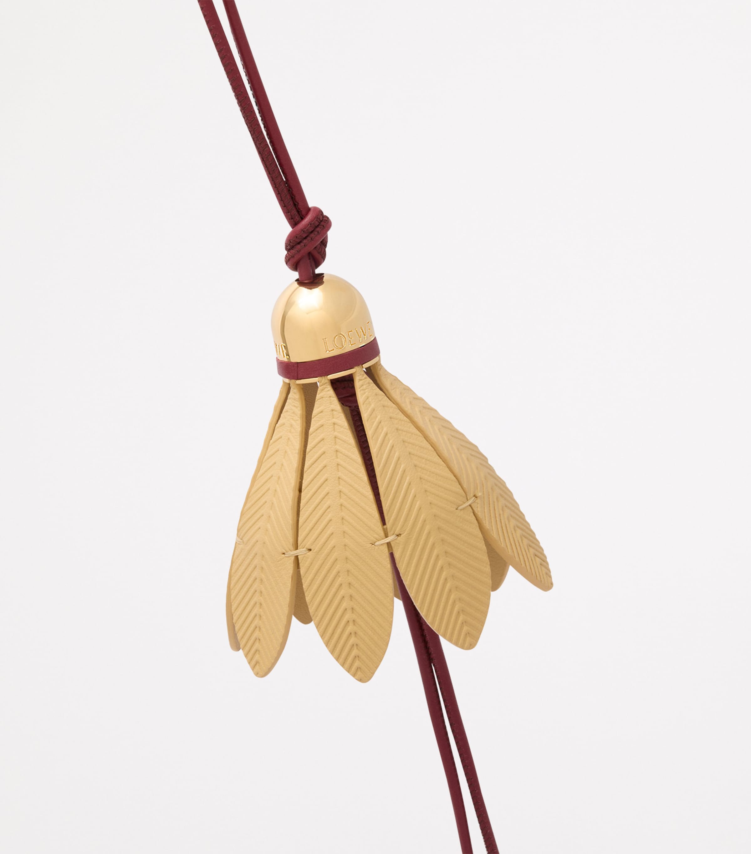 LOEWE Red Calfskin Badminton Bag Charm | Harrods US