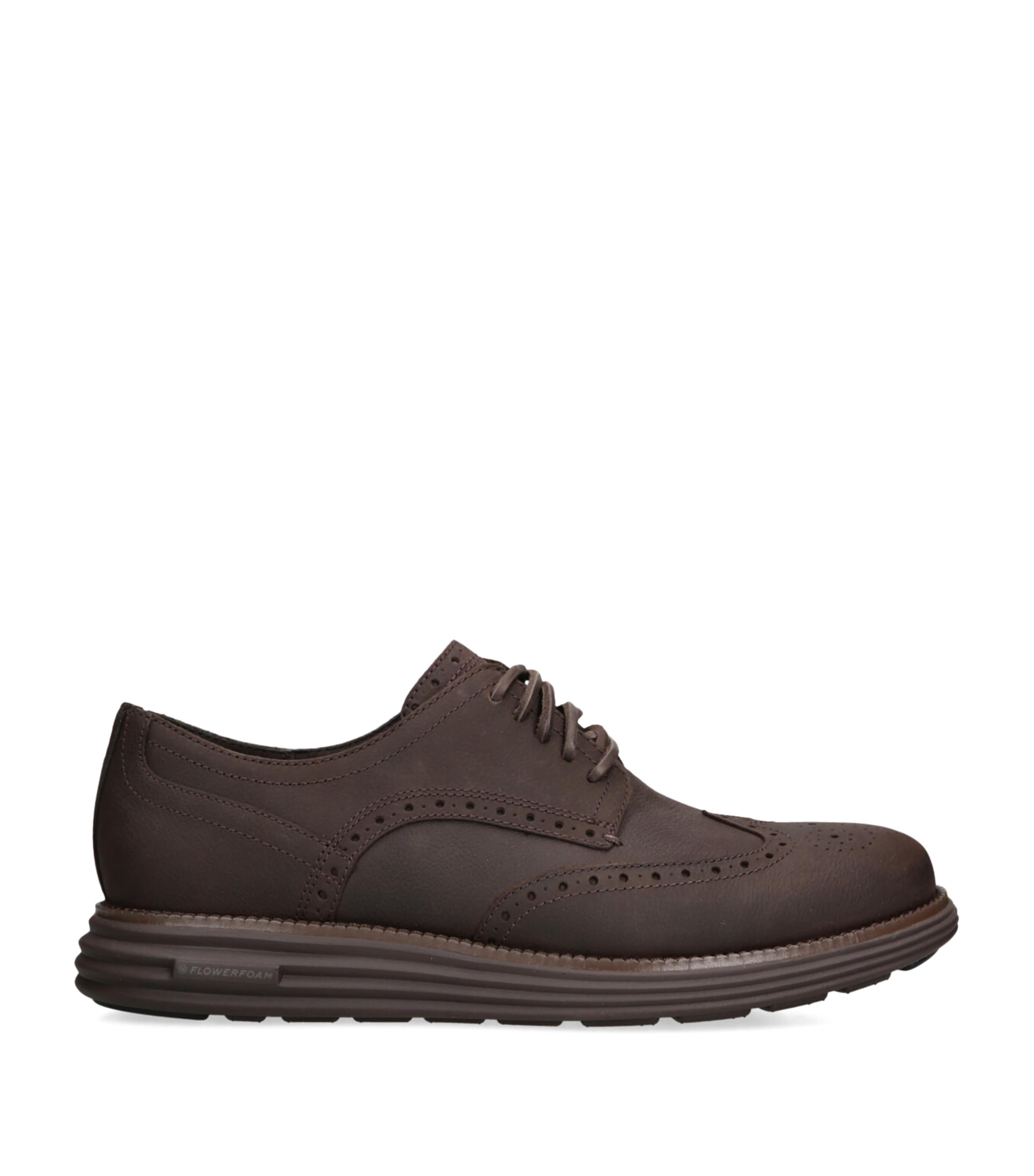 Cole Haan Leather Øriginalgrand Wingtip Oxford Shoes In Brown