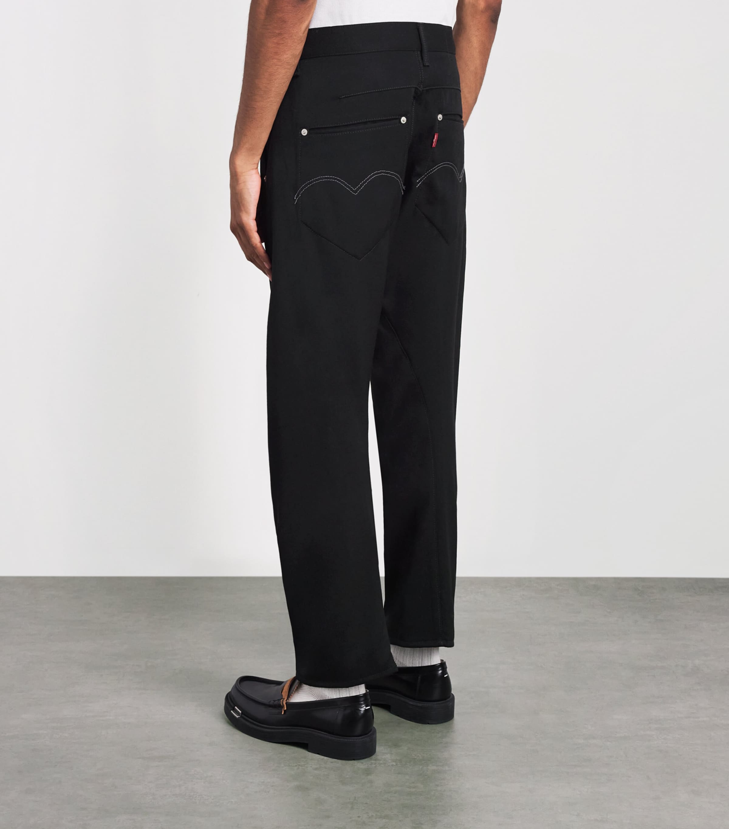 Junya Watanabe MAN Mens Wool Trousers Black Image 5