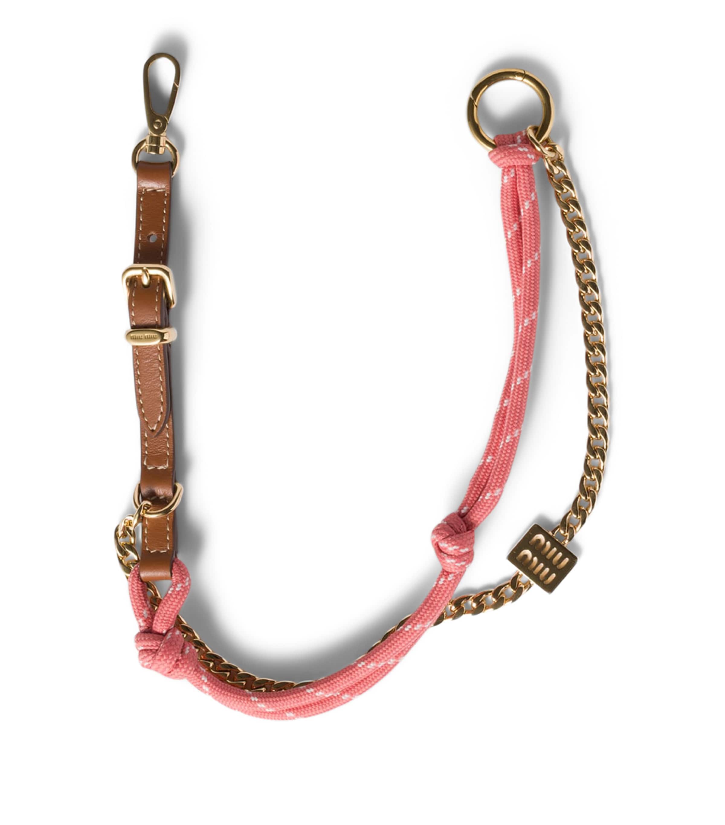 Leather Cord Bag Chain F04Q8 Image 1