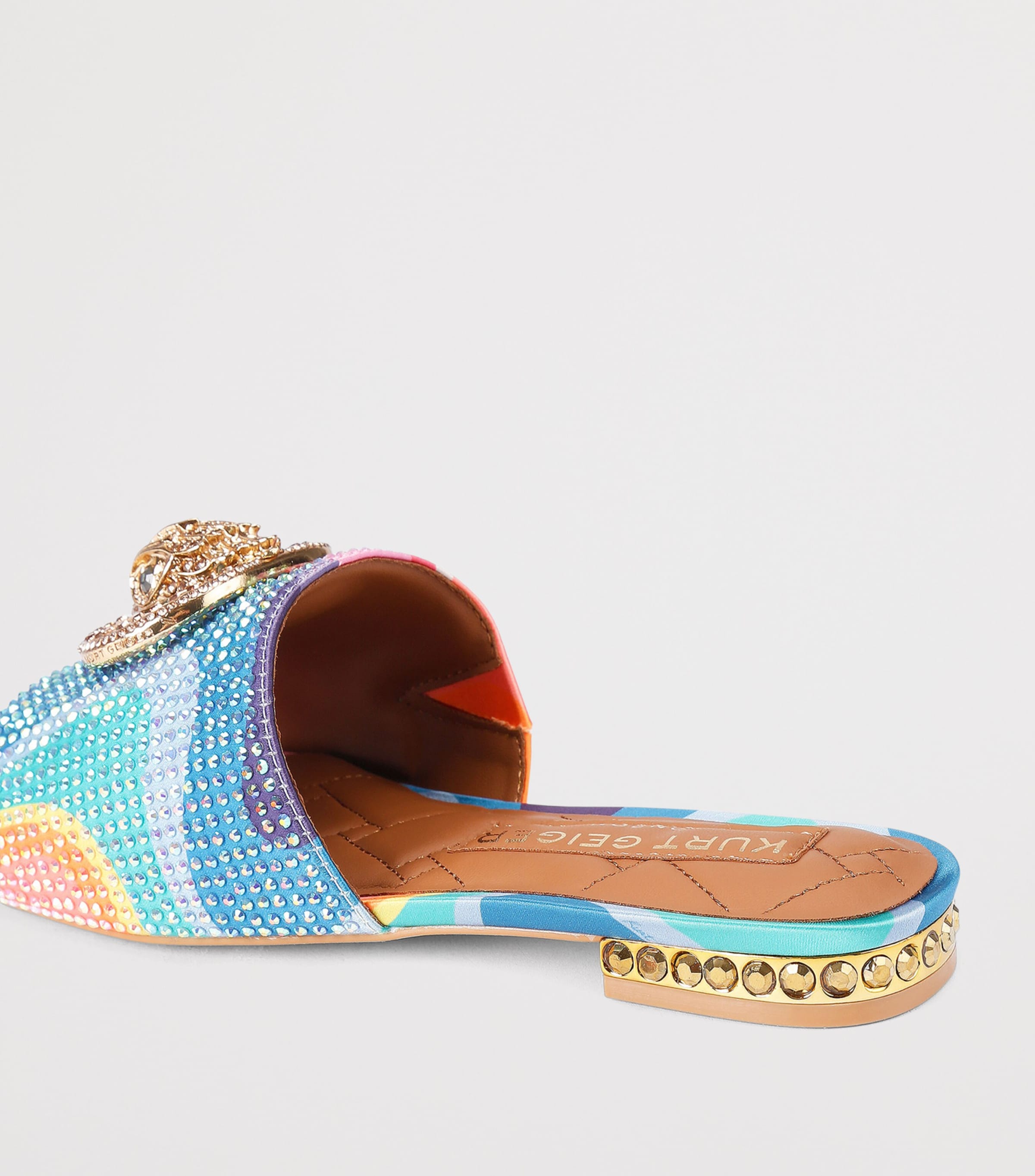 Kurt Geiger London Satin Chelsea Flat Sandals Mult/other Image 2