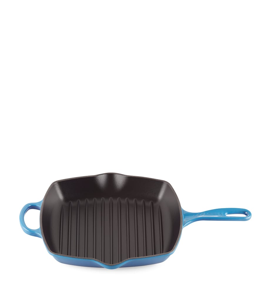 Cast Iron Square Grillit (26cm) AZURE BLUE Image 1