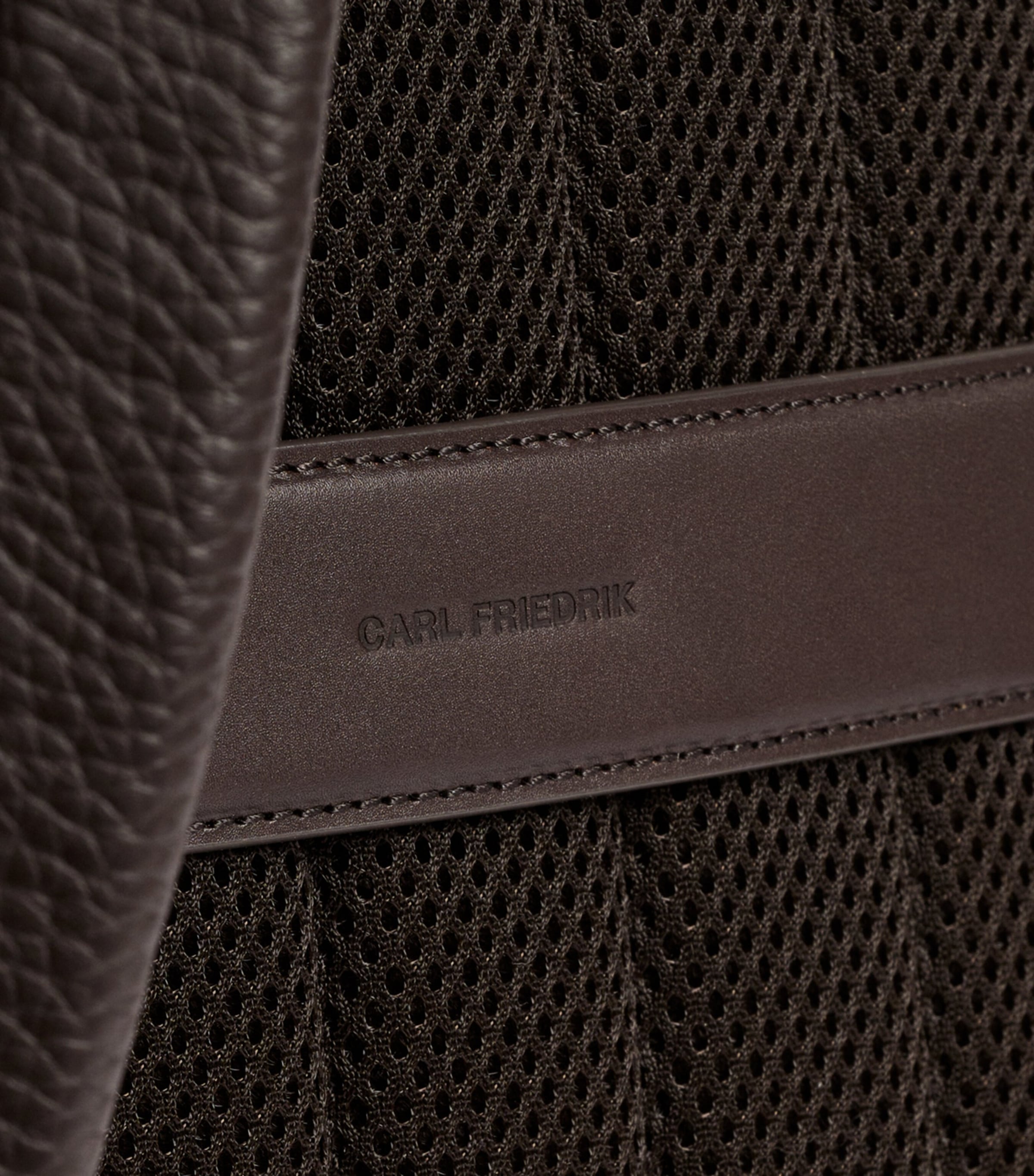 Carl Friedrik Leather Ayrton Backpack Chocolate Image 7