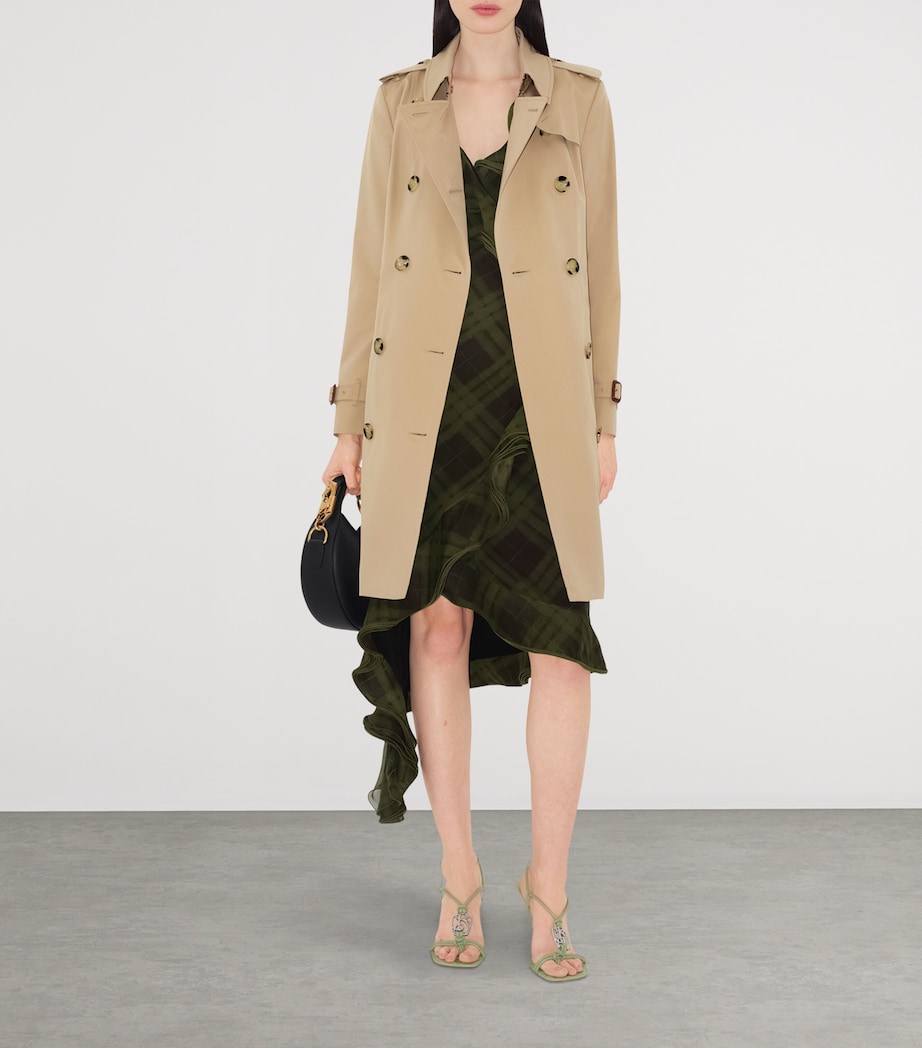 Gabardine Mid-Length Chelsea Heritage Trench Coat HONEY Image 2