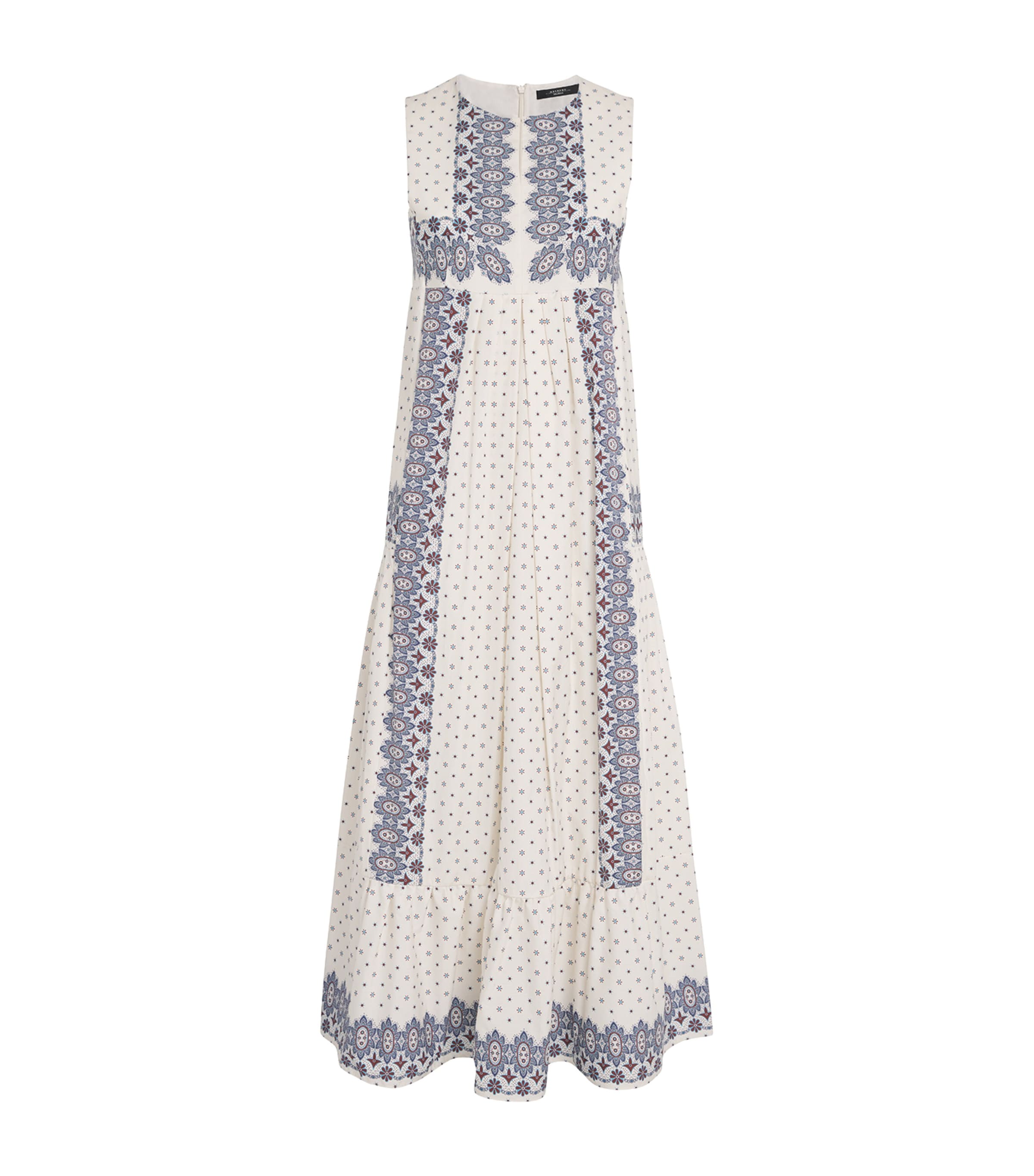 【送料 関税込】’S Max Mara Printed cotton poplin midi dress S Max Mara Printed cotton poplin midi dress S Max Mara