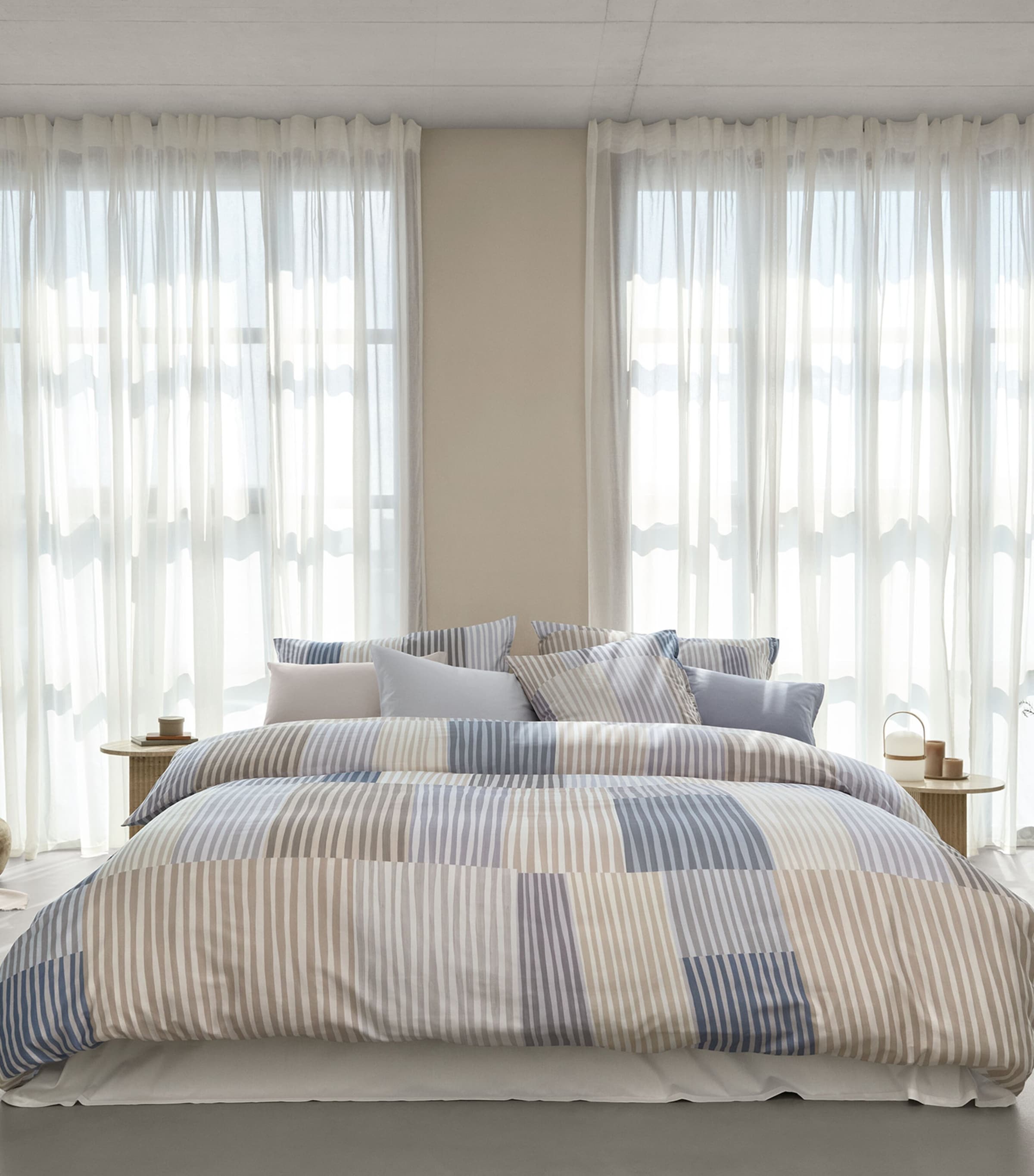 Schlossberg Cotton Melvin Super King Duvet Cover (260cm x 220cm) Beige Image 2