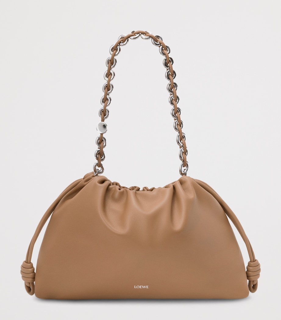 Large Leather Flamenco Shoulder Bag MOCHA Image 2