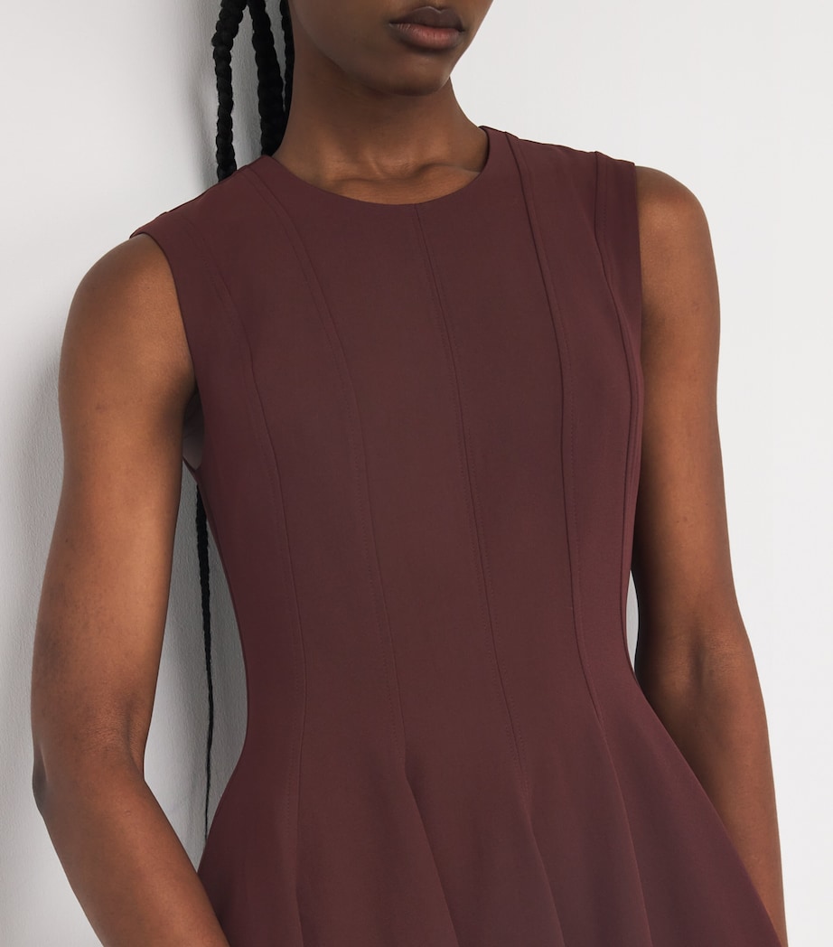 Pleated Raleigh Midi Dress MAHOGANY MULTI Image 4