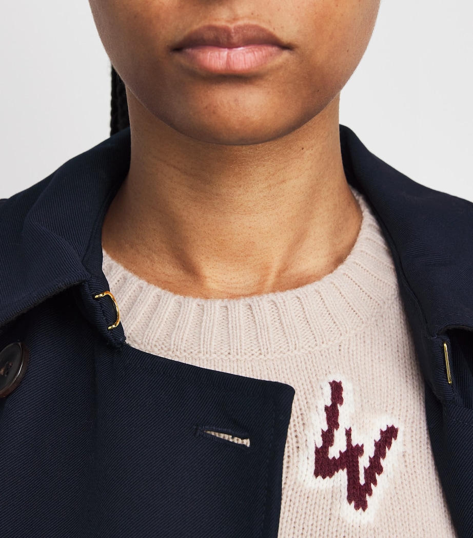 Virgin Wool Jacquard Sweater ECRU Image 6