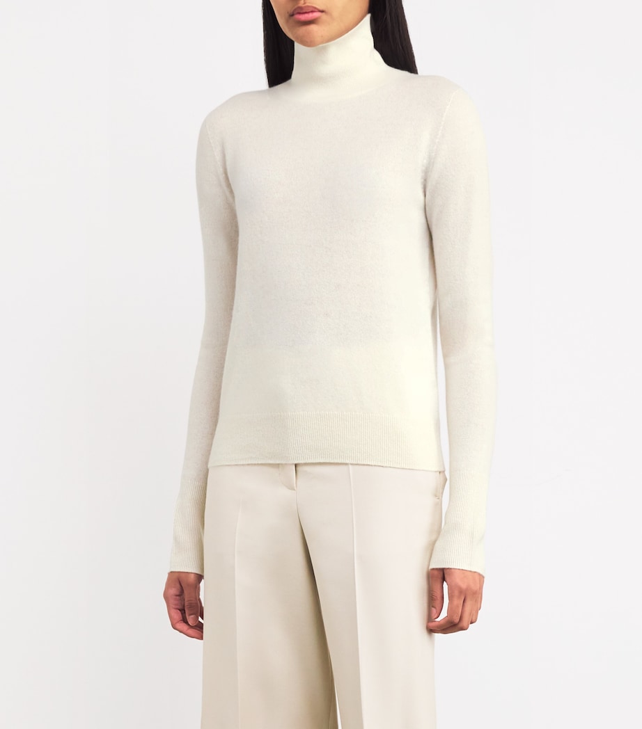 Cashmere High-Neck Sweater IVORY Image 3
