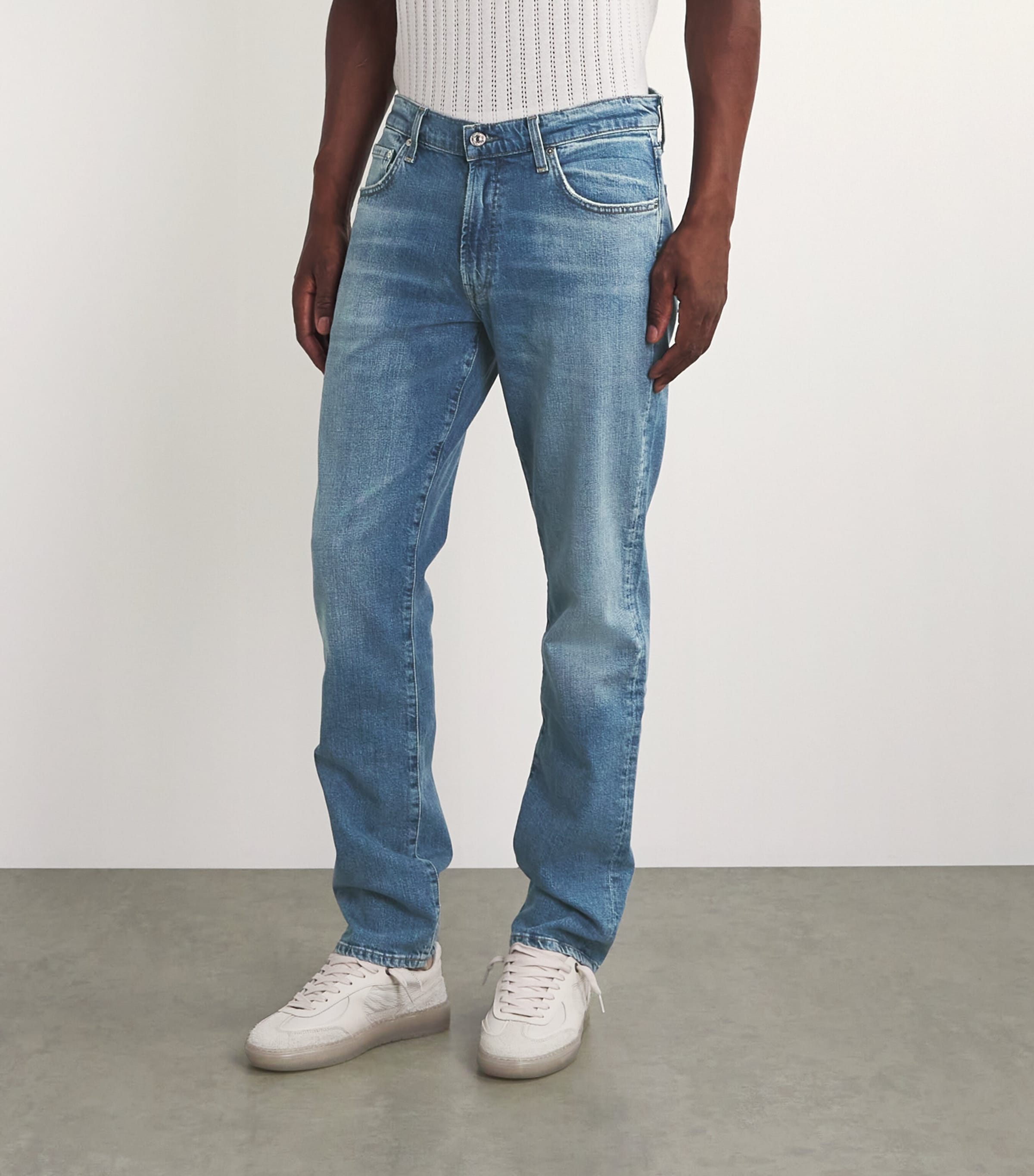 Gage Archive Slim-Straight Jeans BAUHAUS(MD/LT INDIGO Image 3