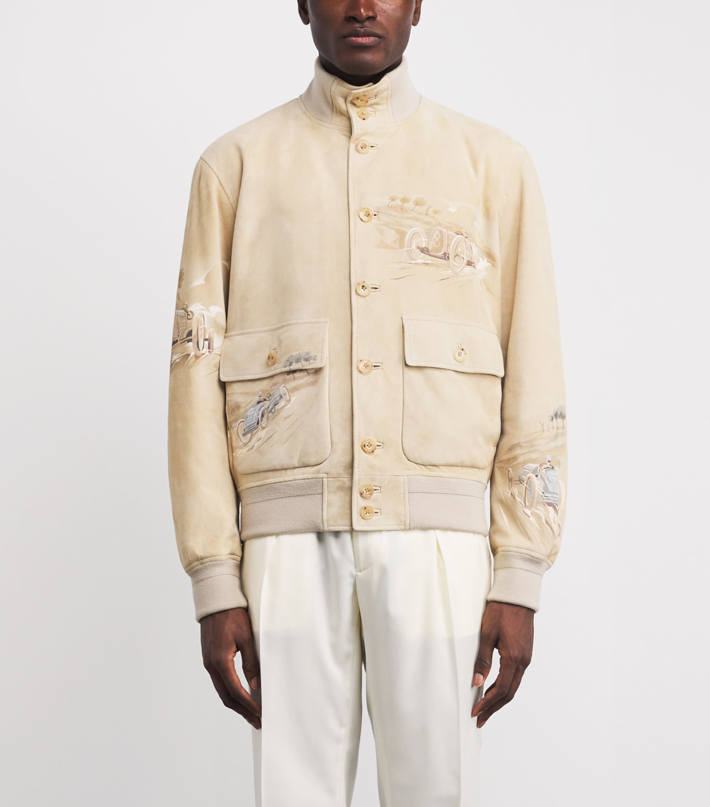 Suede Painted Hayworth Jacket BROWN Image 3