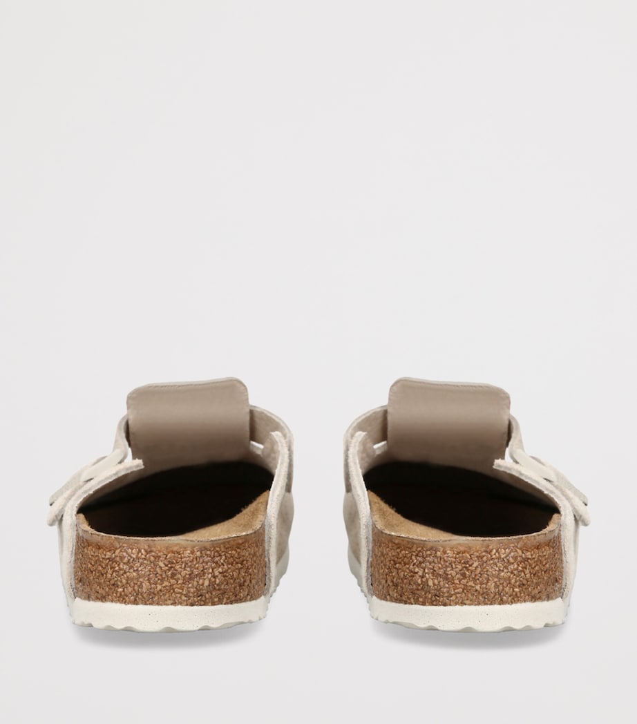 Birkenstock Suede Boston Clogs White/oth Image 2