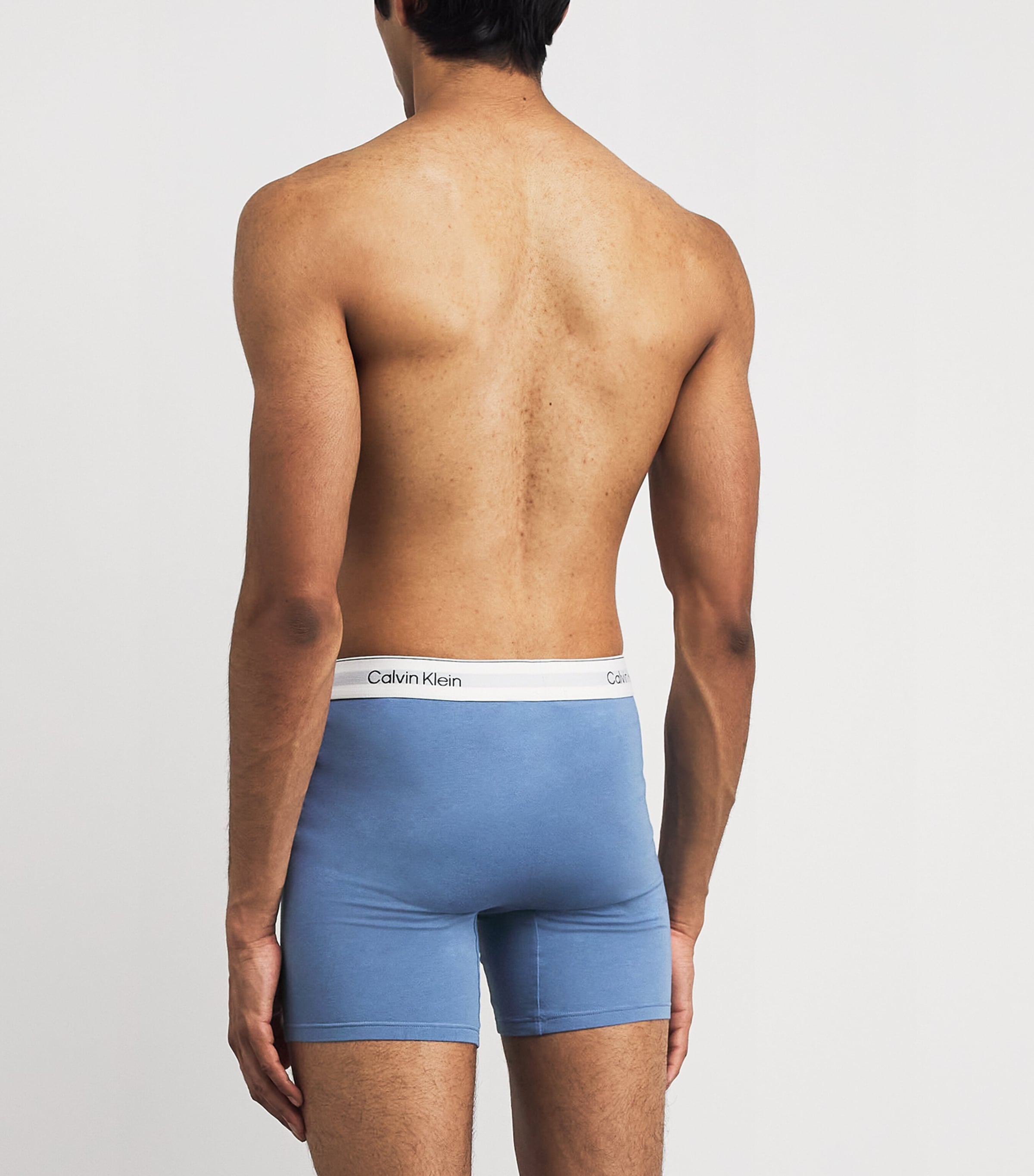 Calvin Klein Mens Cotton Stretch Icon Boxer Briefs (Pack of 3) Multi Image 3