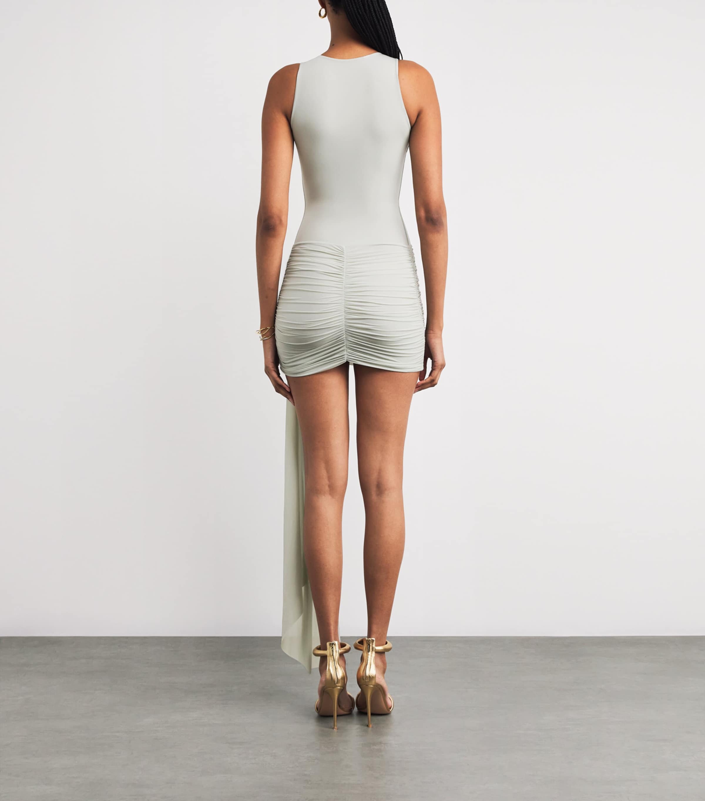 Maygel Coronel Womens Azahar Mini Dress Sage Image 3