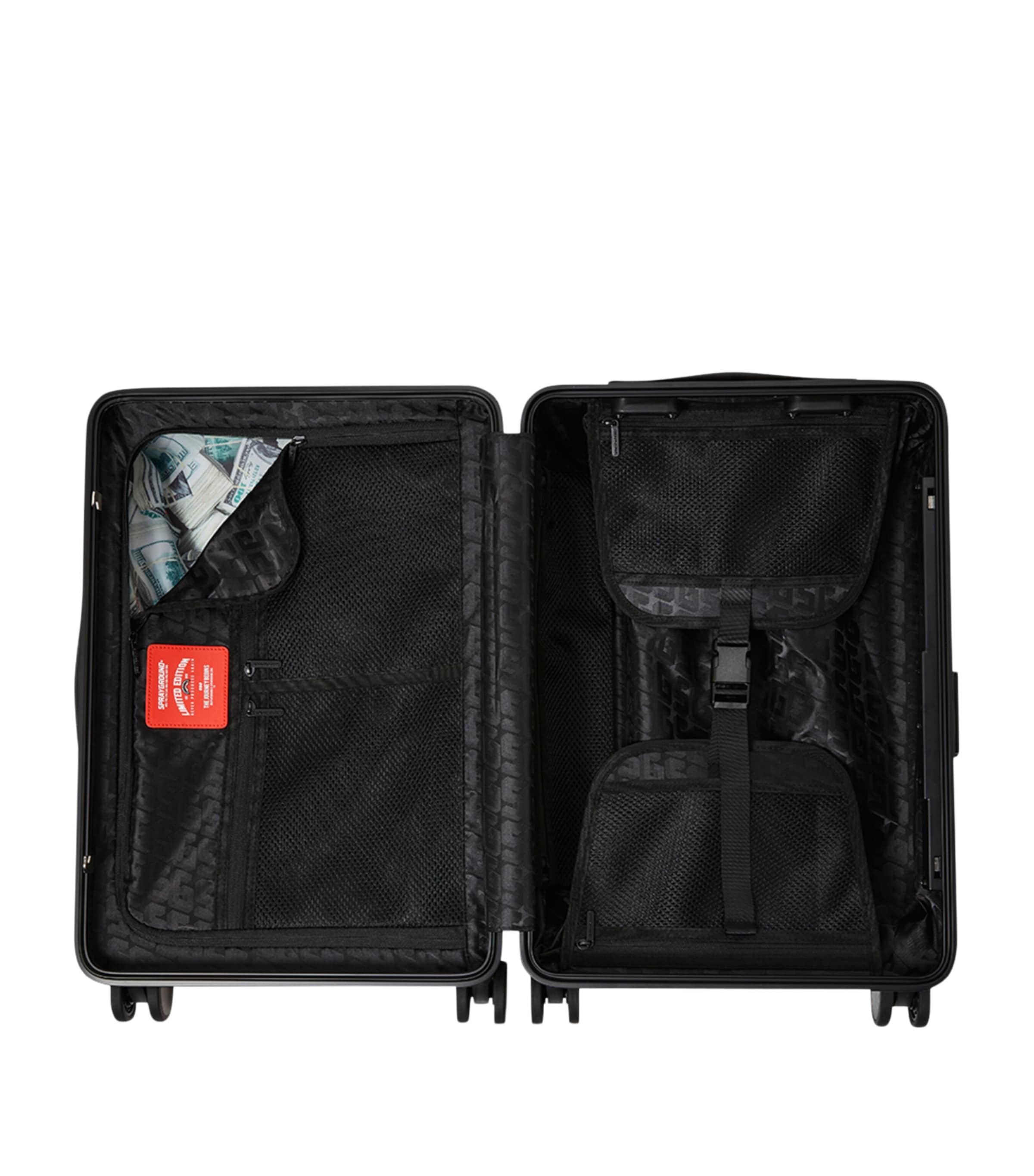 Sprayground Centre Rip Revealing Grey Check-In Suitcase (75cm) Grey Image 9