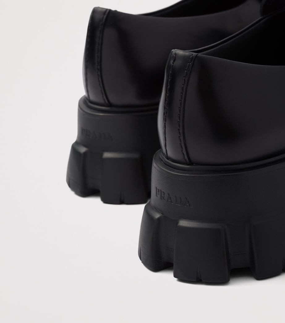 Brushed Leather Monolith Loafers F0002 Image 6