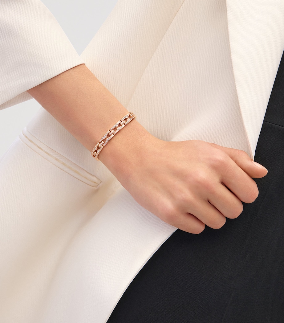Bvlgari Rose Gold and Diamond B.zero1 Rock Bracelet Gold Image 4