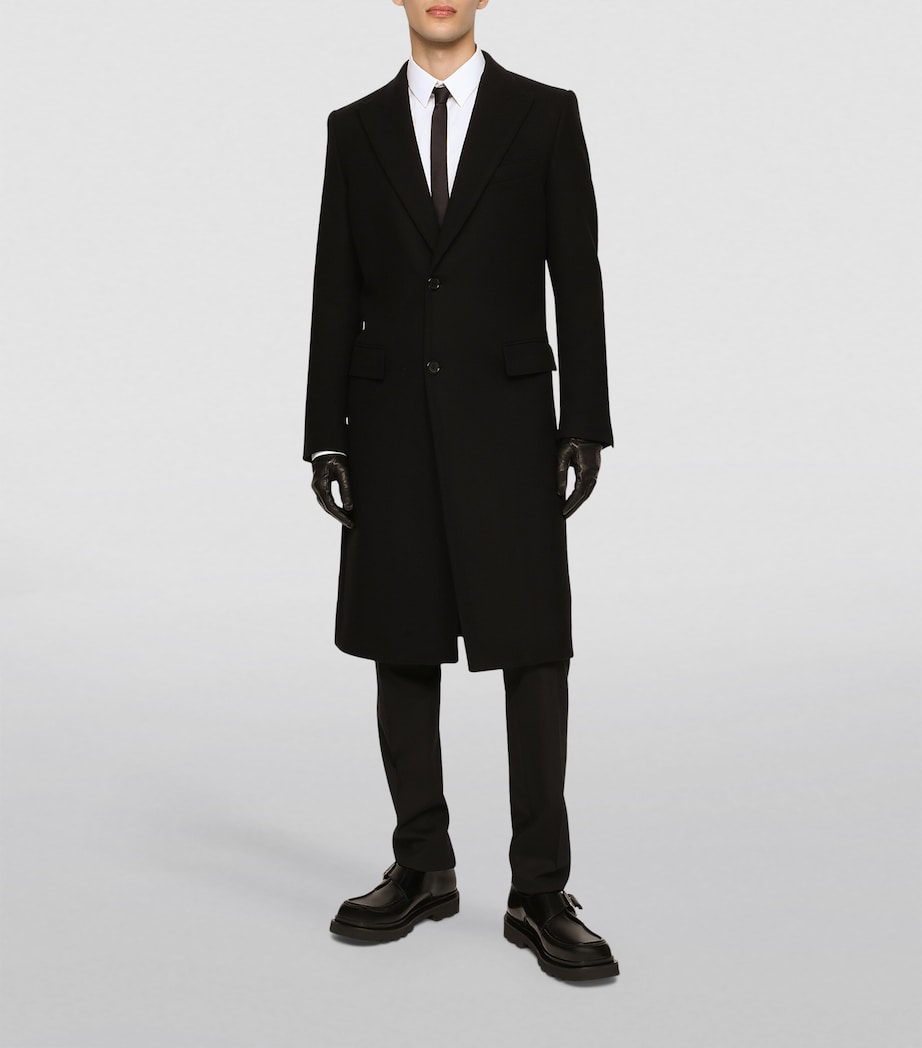 Wool Coat N0000-BLACK Image 2