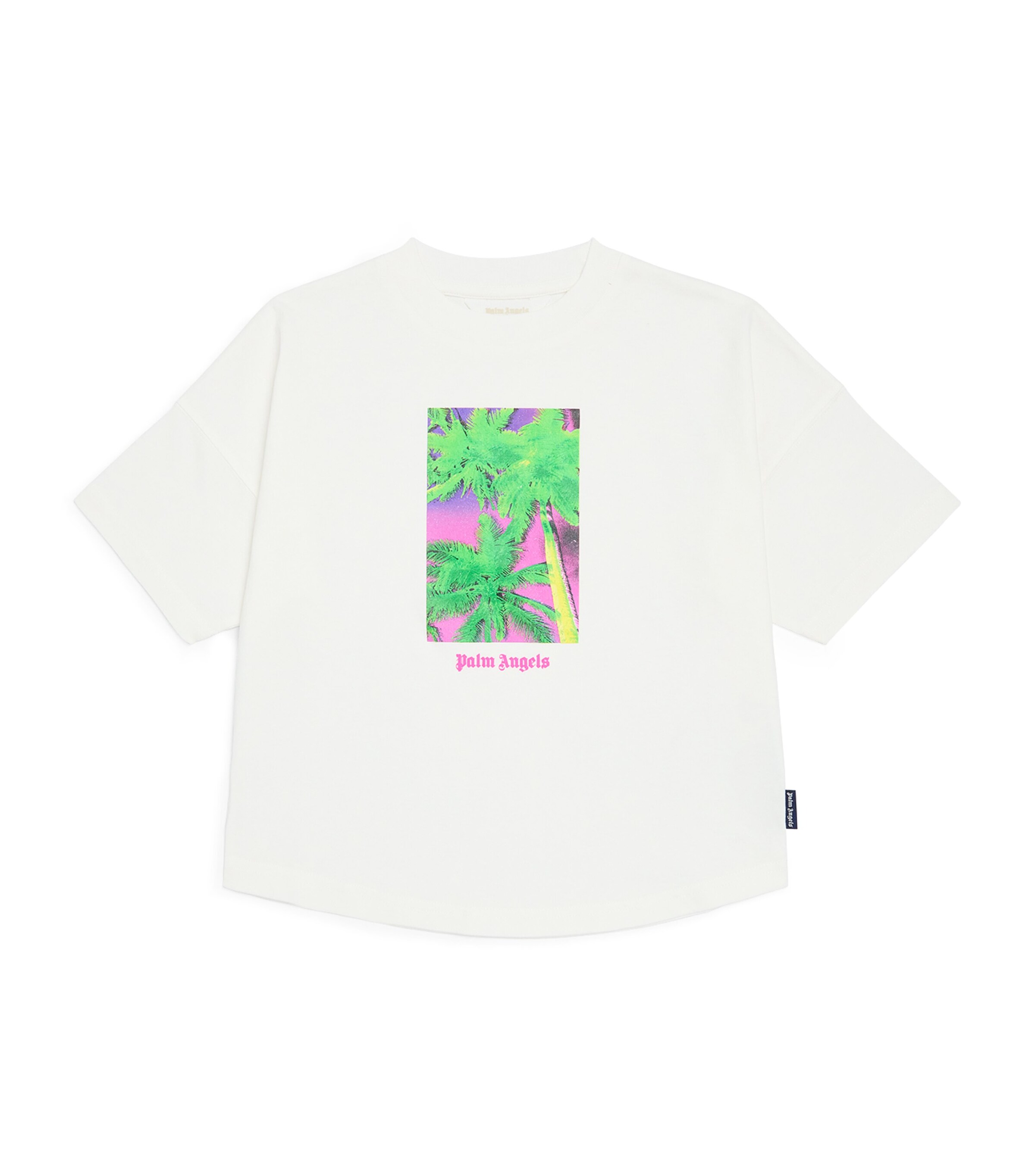 Palm Angels Kids Solarised Palms T-Shirt (4-12+ Years) Green Image 1