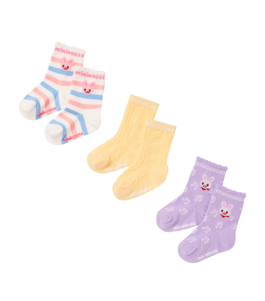 Miki House Patterned Socks (Pack of 3) Image 1