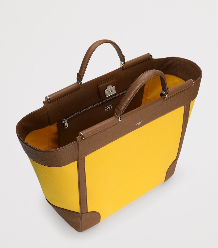 Dolce&Gabbana Sicily Tote Bag Giallo/caramel Image 5