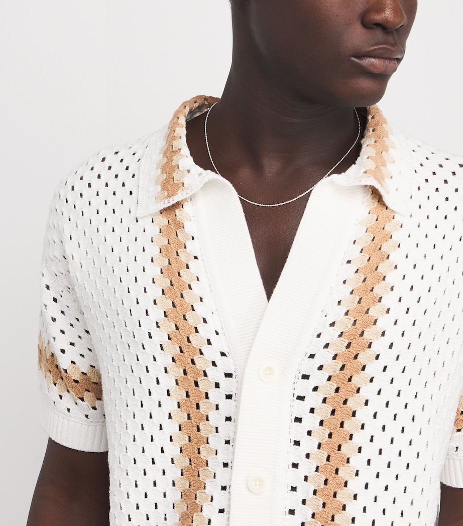 Cotton Crochet Marques Cardigan 593-IVORY Image 6