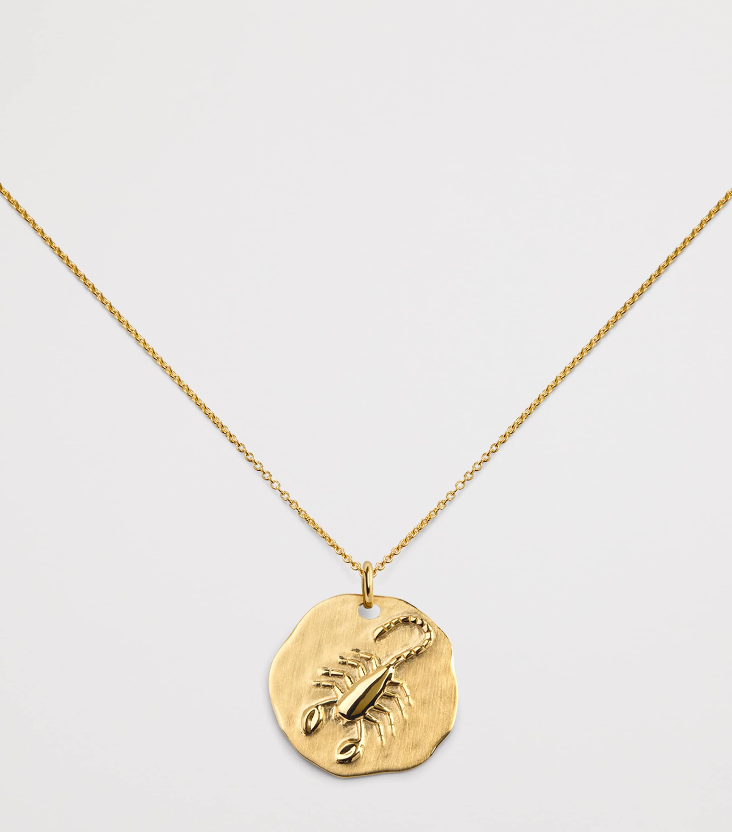 Monica Vinader Gold Vermeil Zodiac Scorpio Necklace Gold Vermeil Image 4
