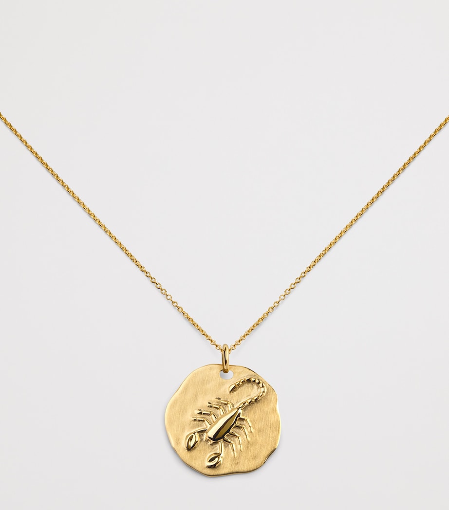 Monica Vinader Gold Vermeil Zodiac Scorpio Necklace Gold Vermeil Image 4