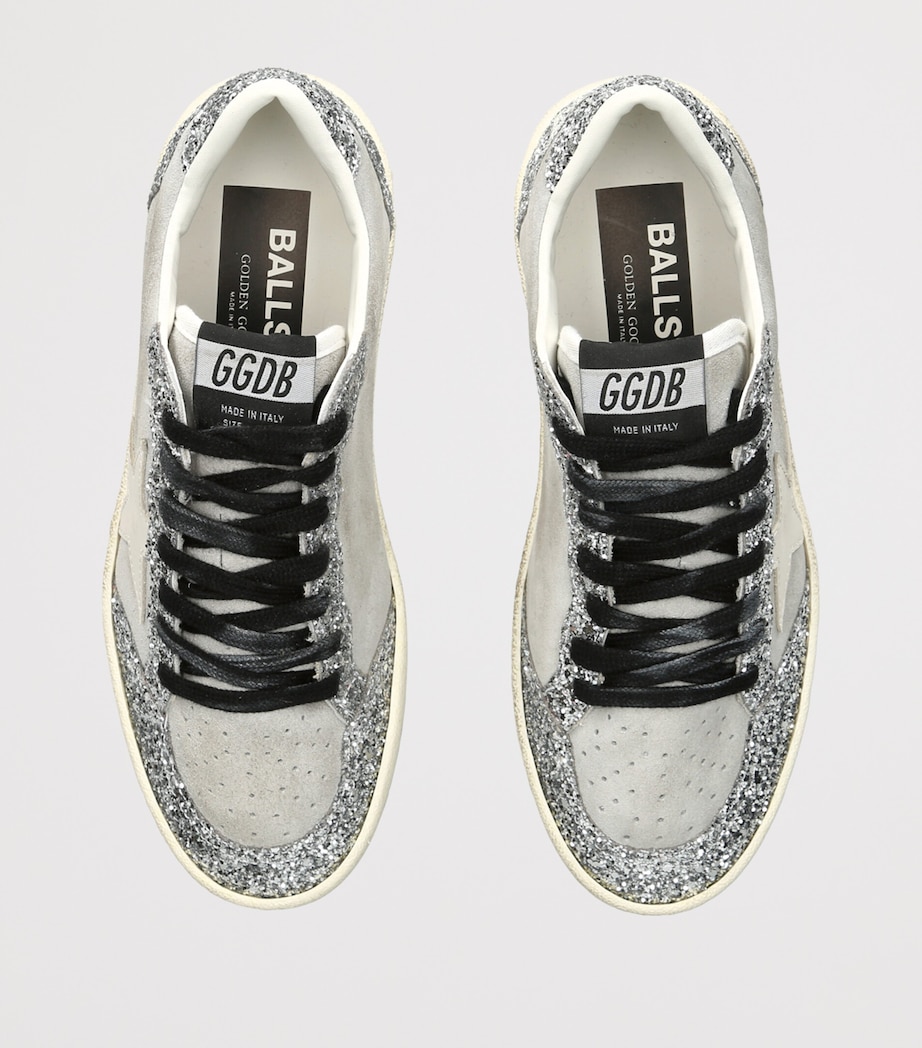 Golden Goose Glitter Ball Star Sneakers Silver Com Image 3