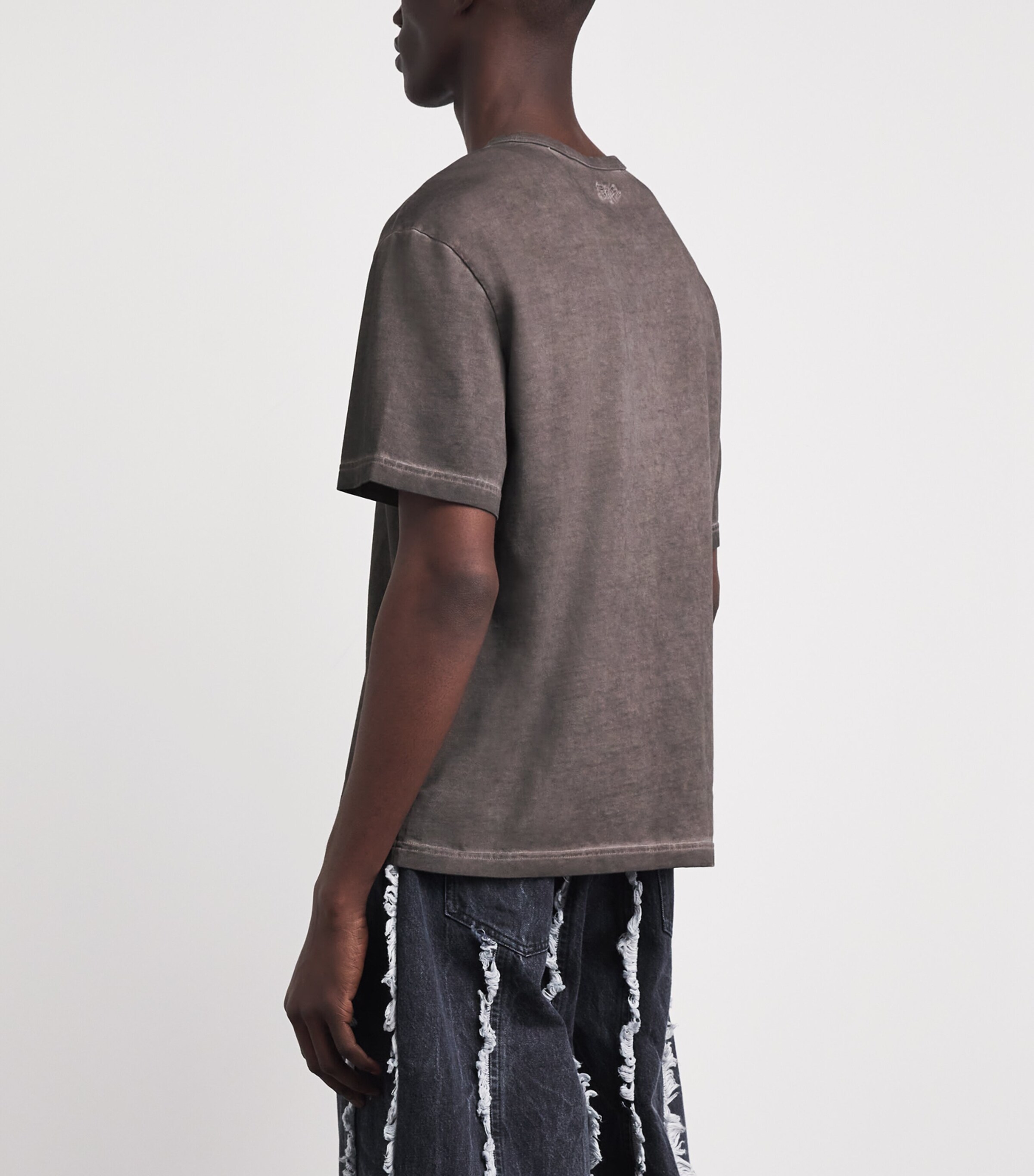 Séfr Mens Cotton Mauro T-Shirt Grease Image 5