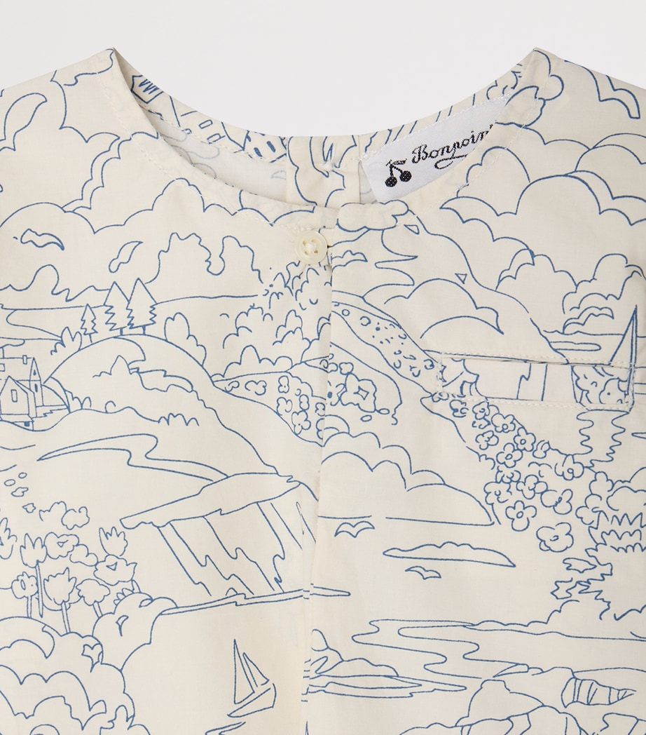 Bonpoint Cotton Printed Top (1-18 Months) Imp Encre Image 3