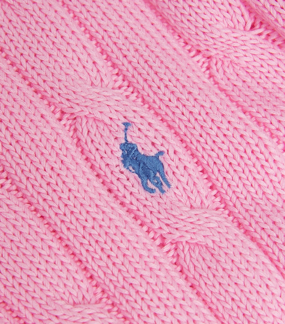 Julianna Cable Knit Sweater CARMEL PINK Image 5