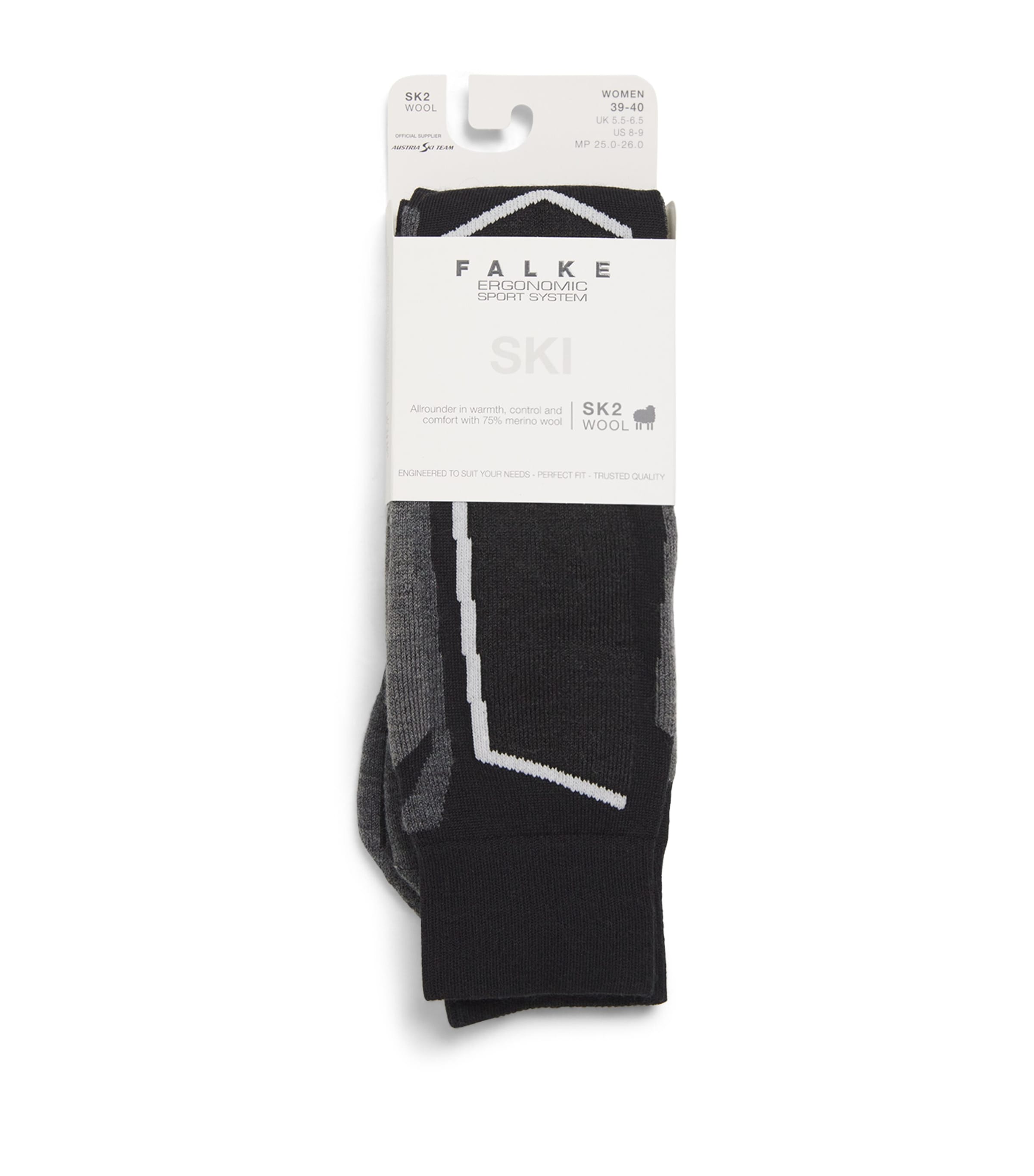 FALKE VIRGIN WOOL-BLEND SK2 SKIING SOCKS