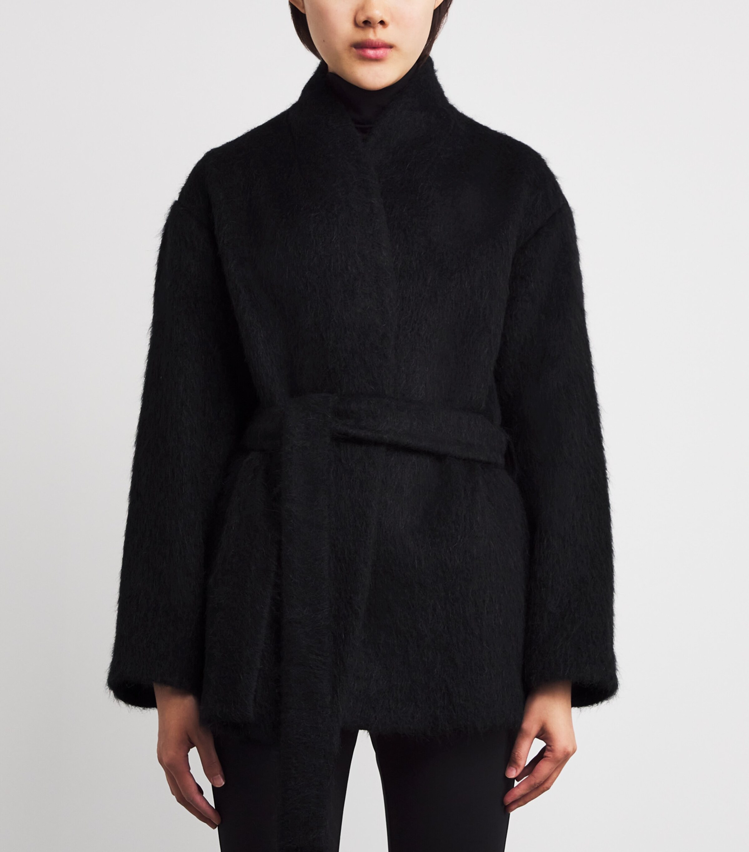 Wool-Blend Noorie Coat BLACK Image 3