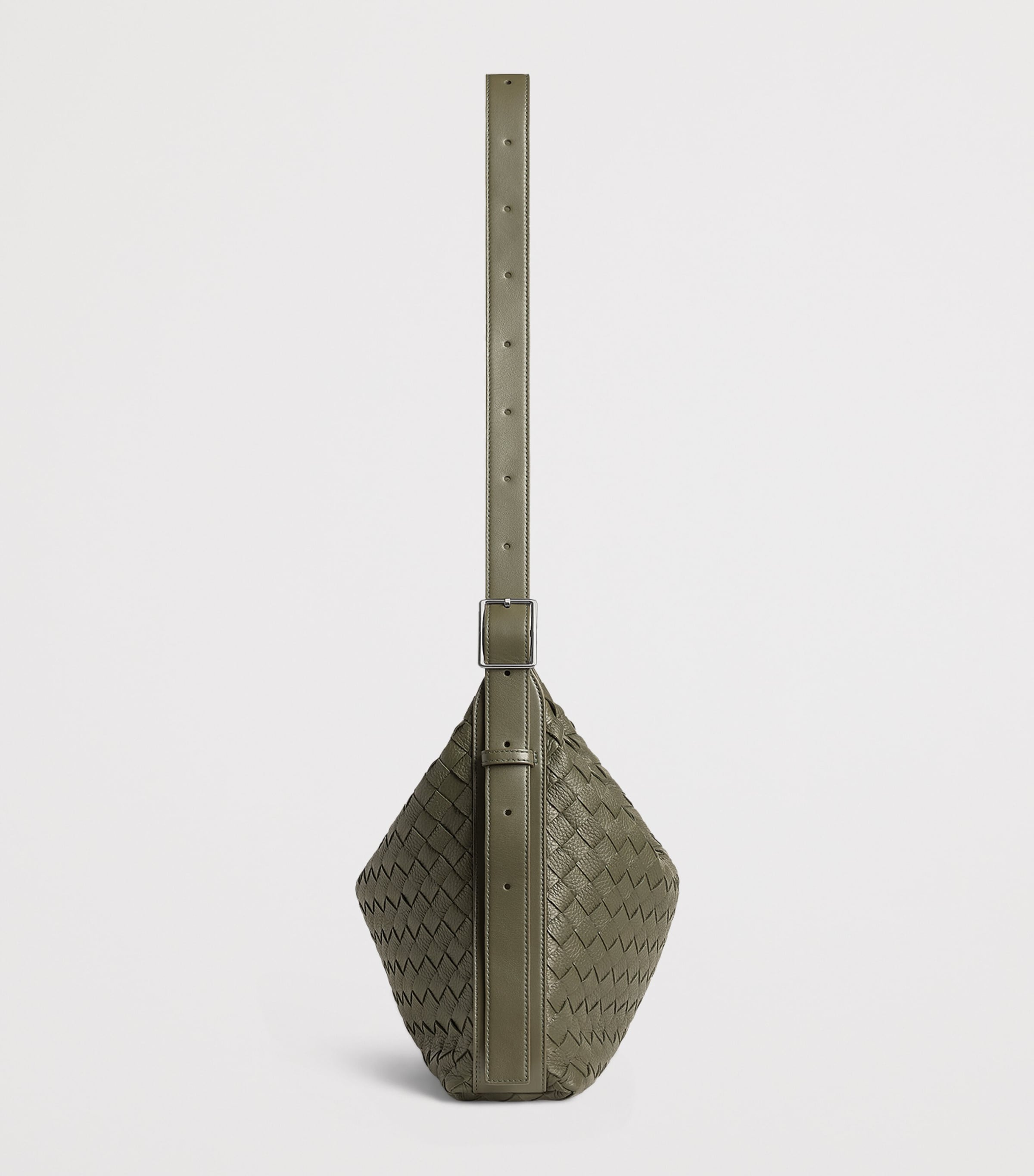 Leather Intrecciato Traveller Cross-Body Bag 3248 Image 3