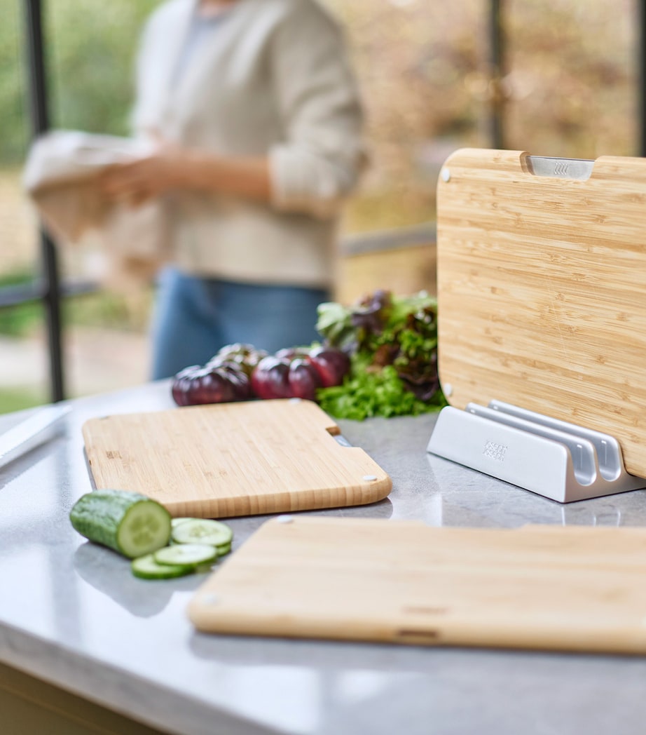 Set of 3 Bamboo Nest Chopping Boards BAMBOO Image 7