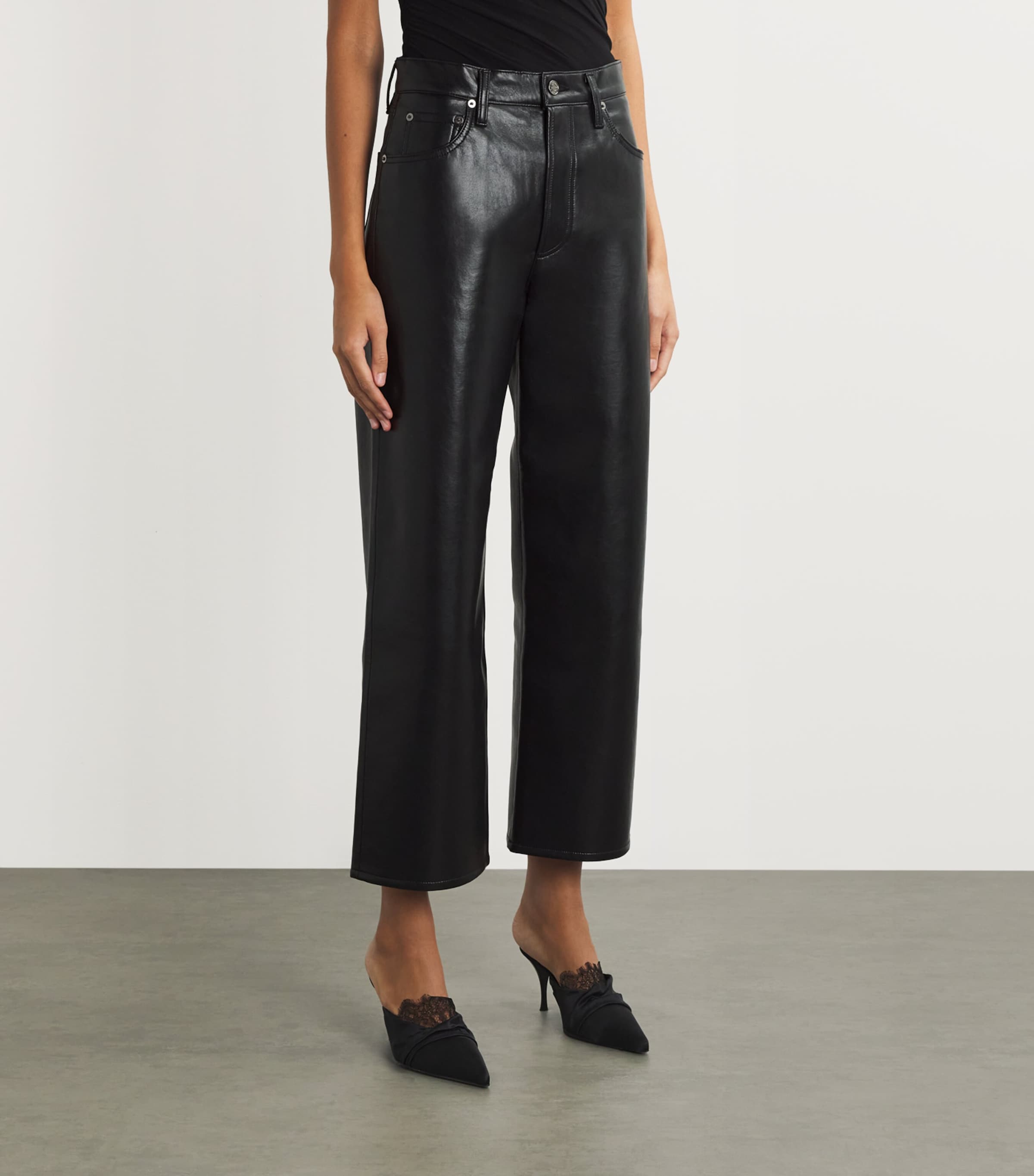 Leather-Blend Ren Jeans DETOX (BLACK) Image 3