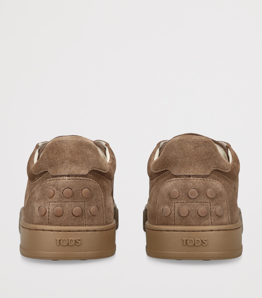 Suede Allacciata Cassetta Sneakers BROWN Image 2