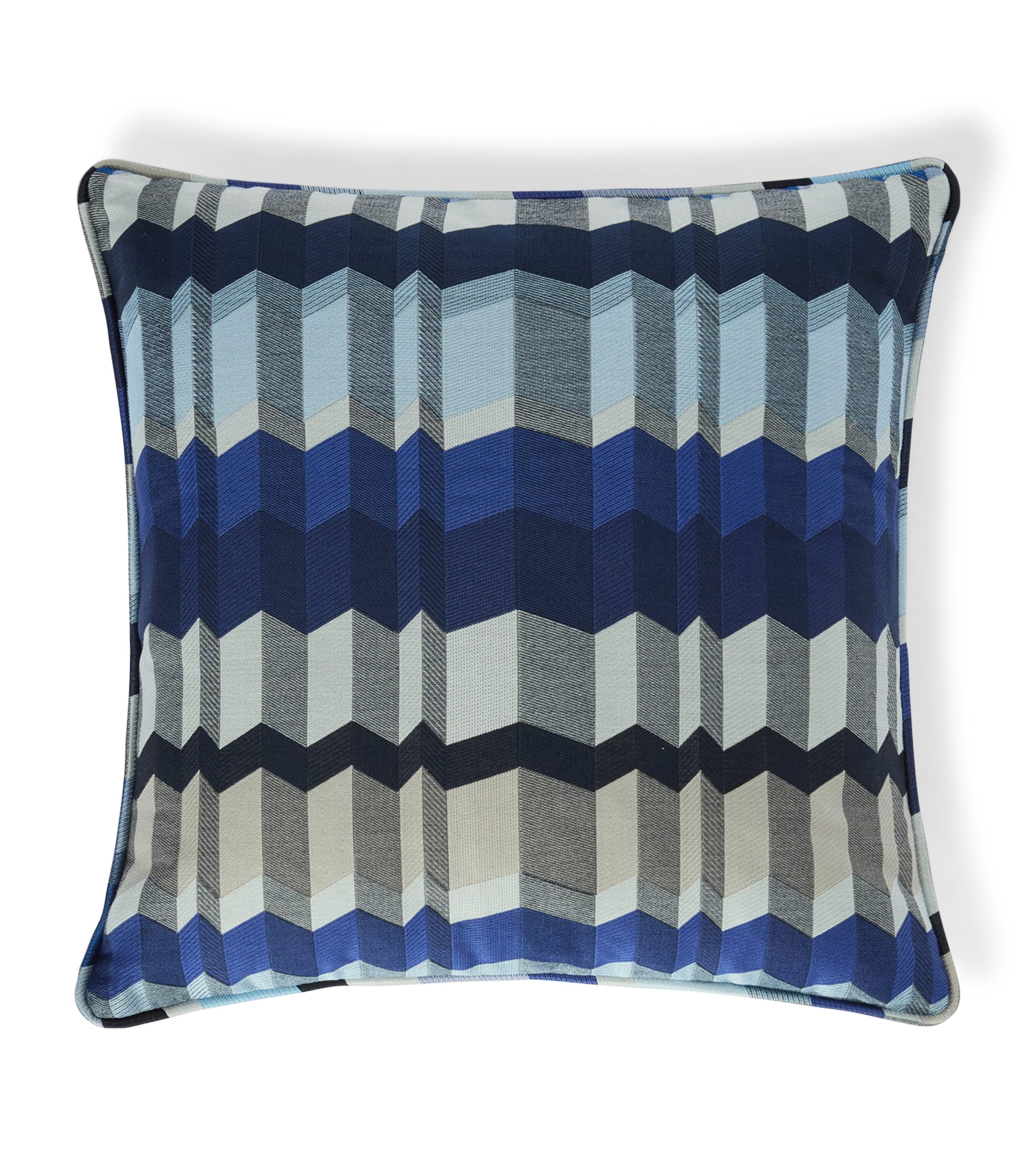 Missoni Zigzag Positano Cushion (45cm x 45cm) Blue Multicolour Image 1