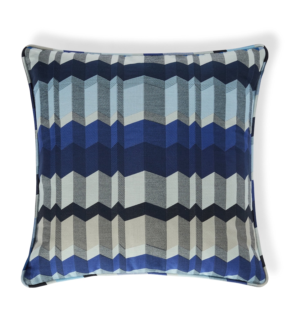 Missoni Zigzag Positano Cushion (45cm x 45cm) Blue Multicolour Image 1