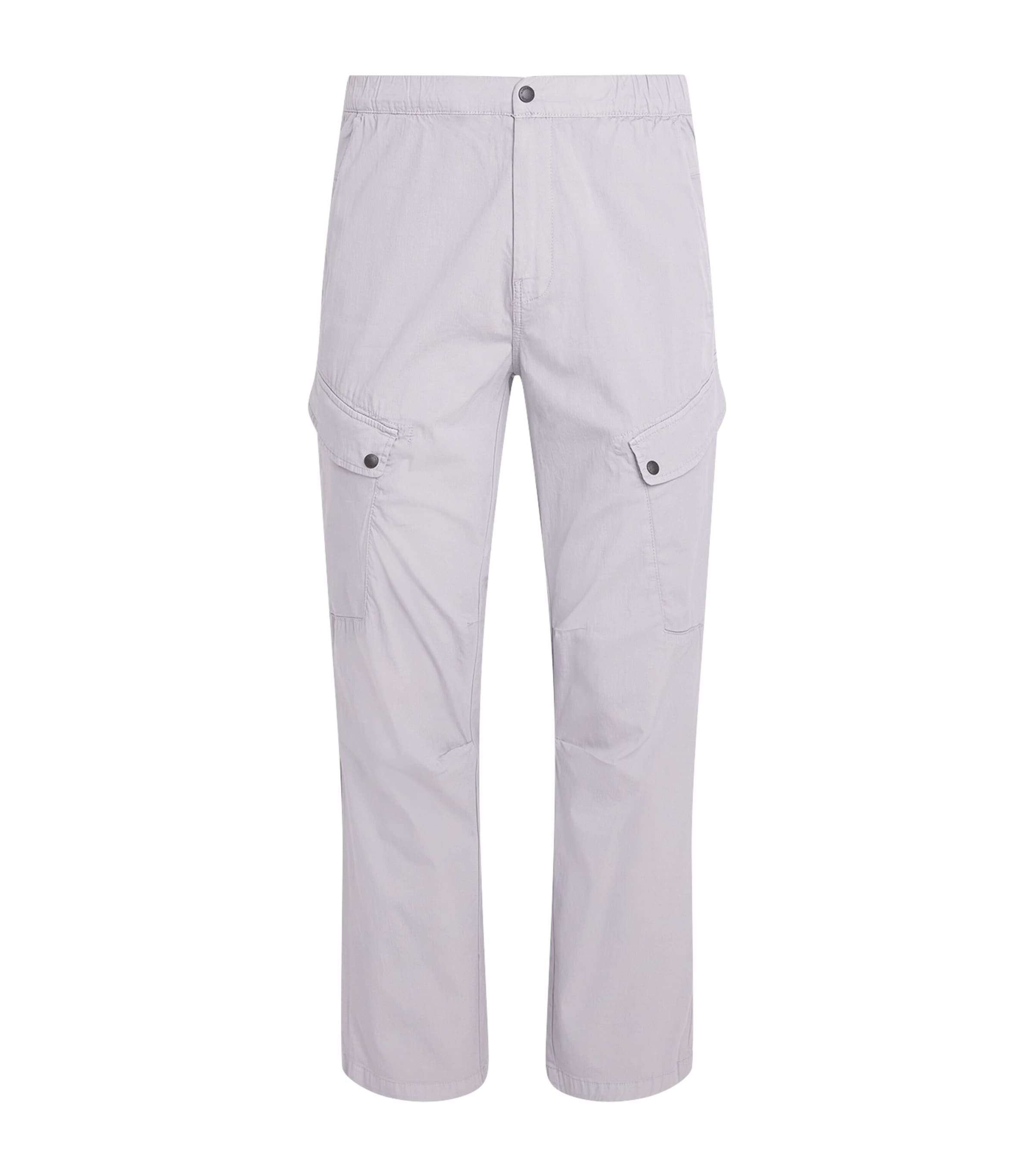 Napapijri Cotton-blend Senio Cargo Trousers In Grey