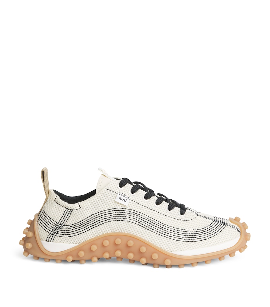 AMI Paris Mirage Sneakers Blanc Creme Image 1